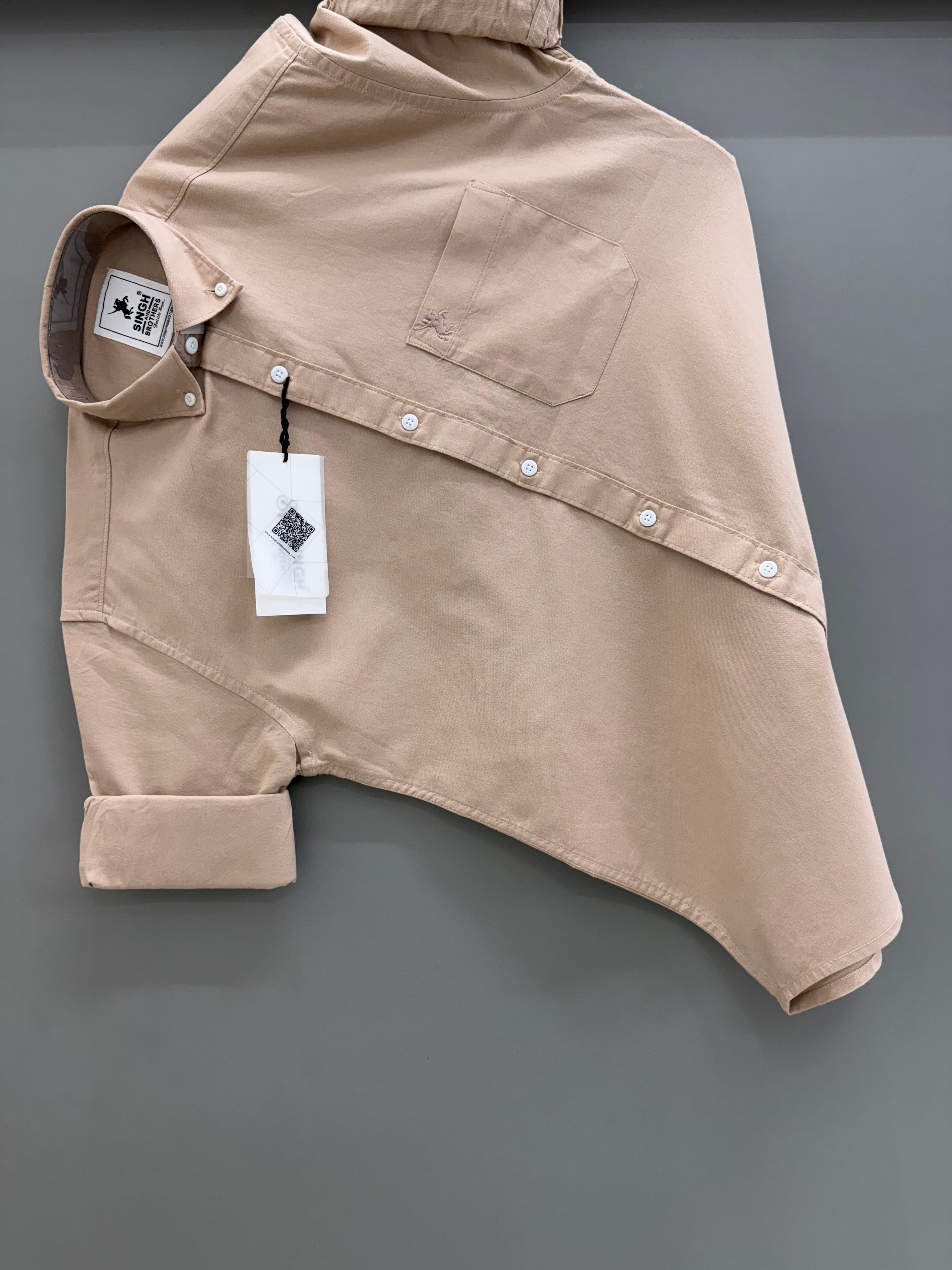 Cotton Oxford BD- cream