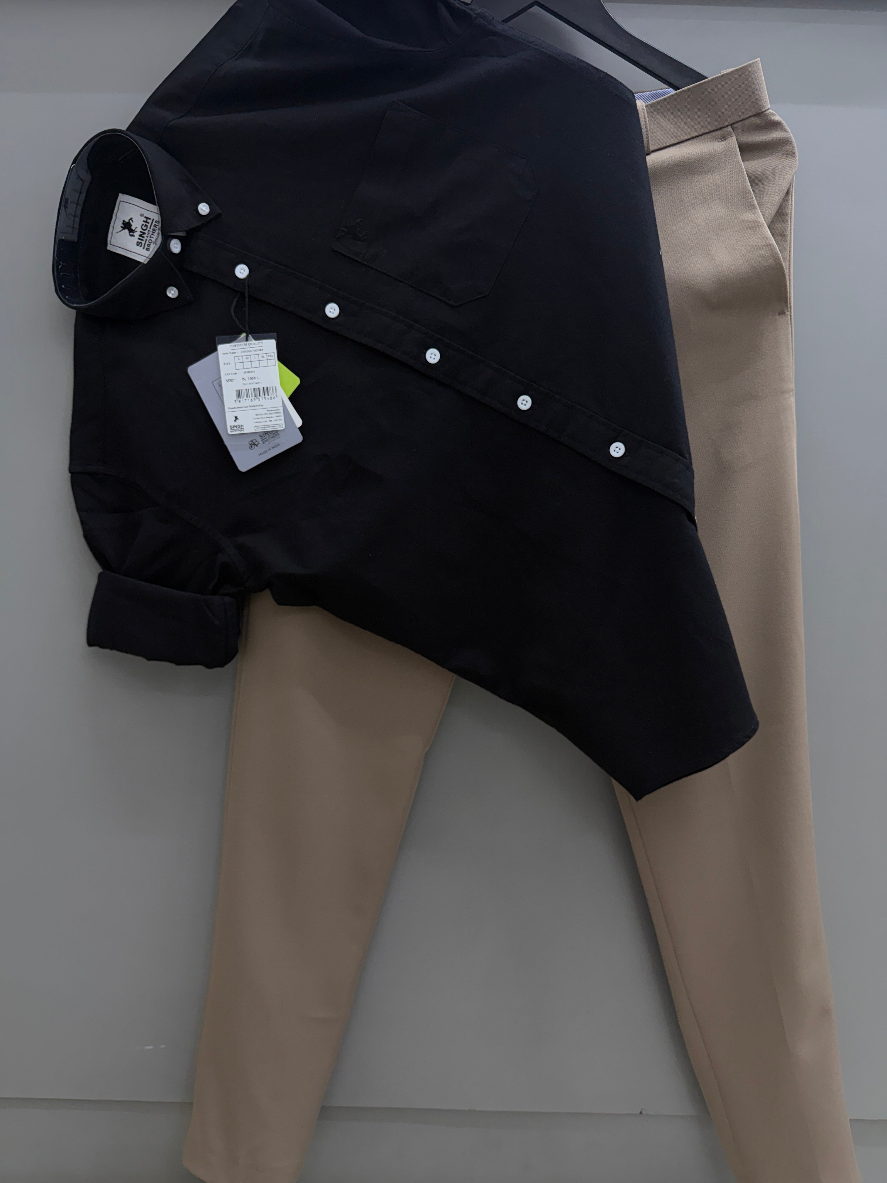 Cotton Oxford Shirt With Formal Pant