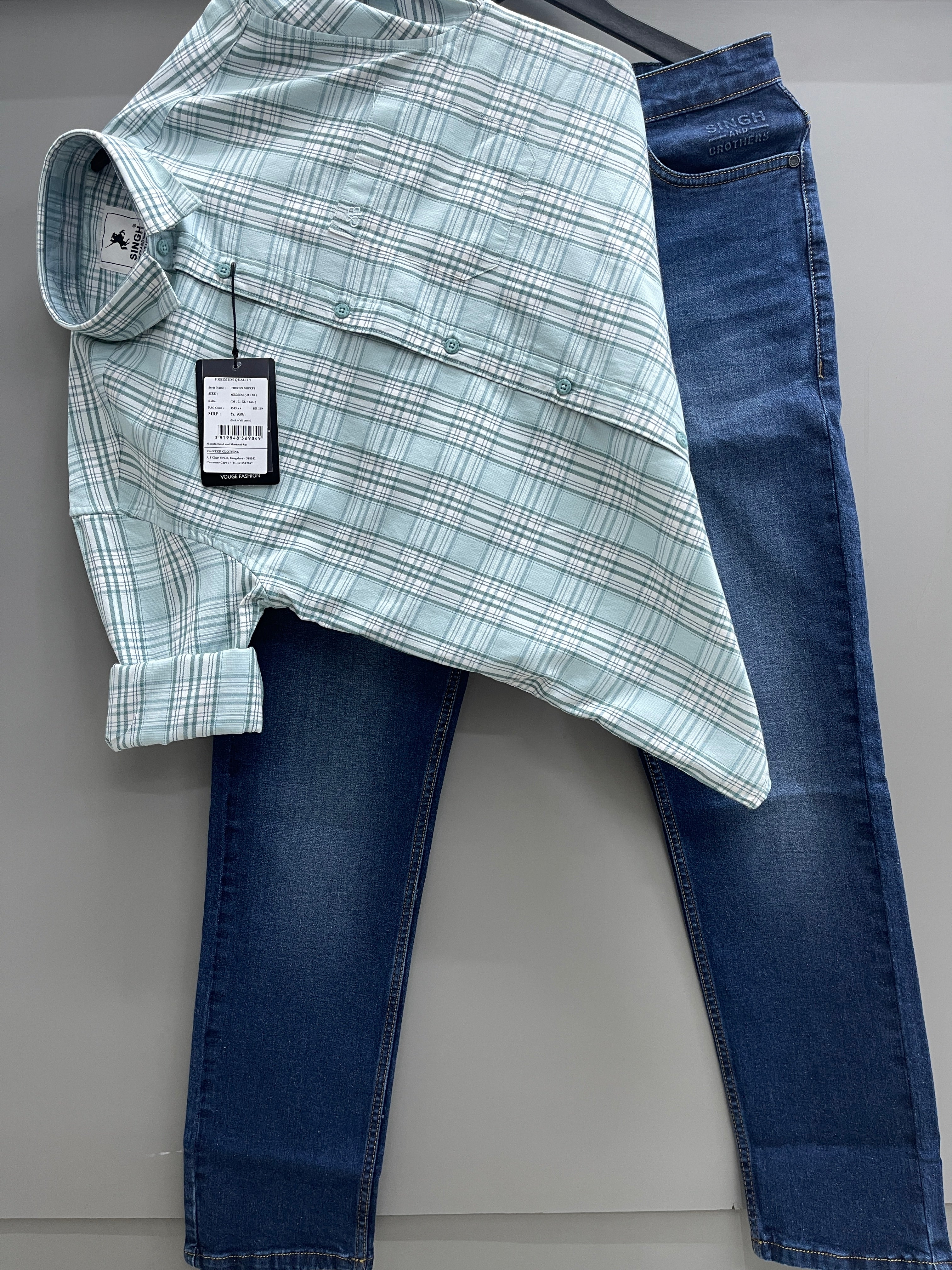 Check Shirt With jeans pant