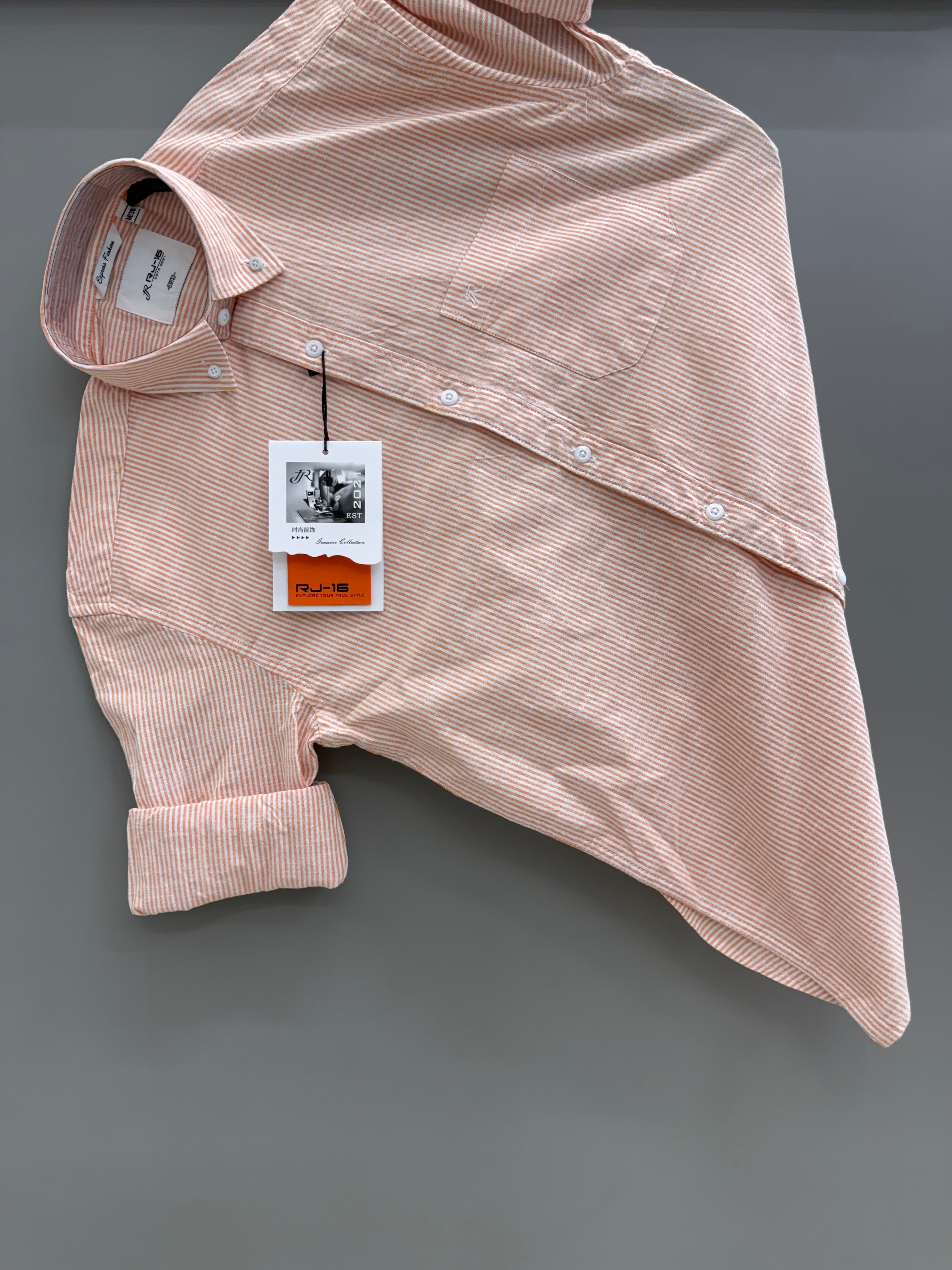 Oxford orange strip Shirt