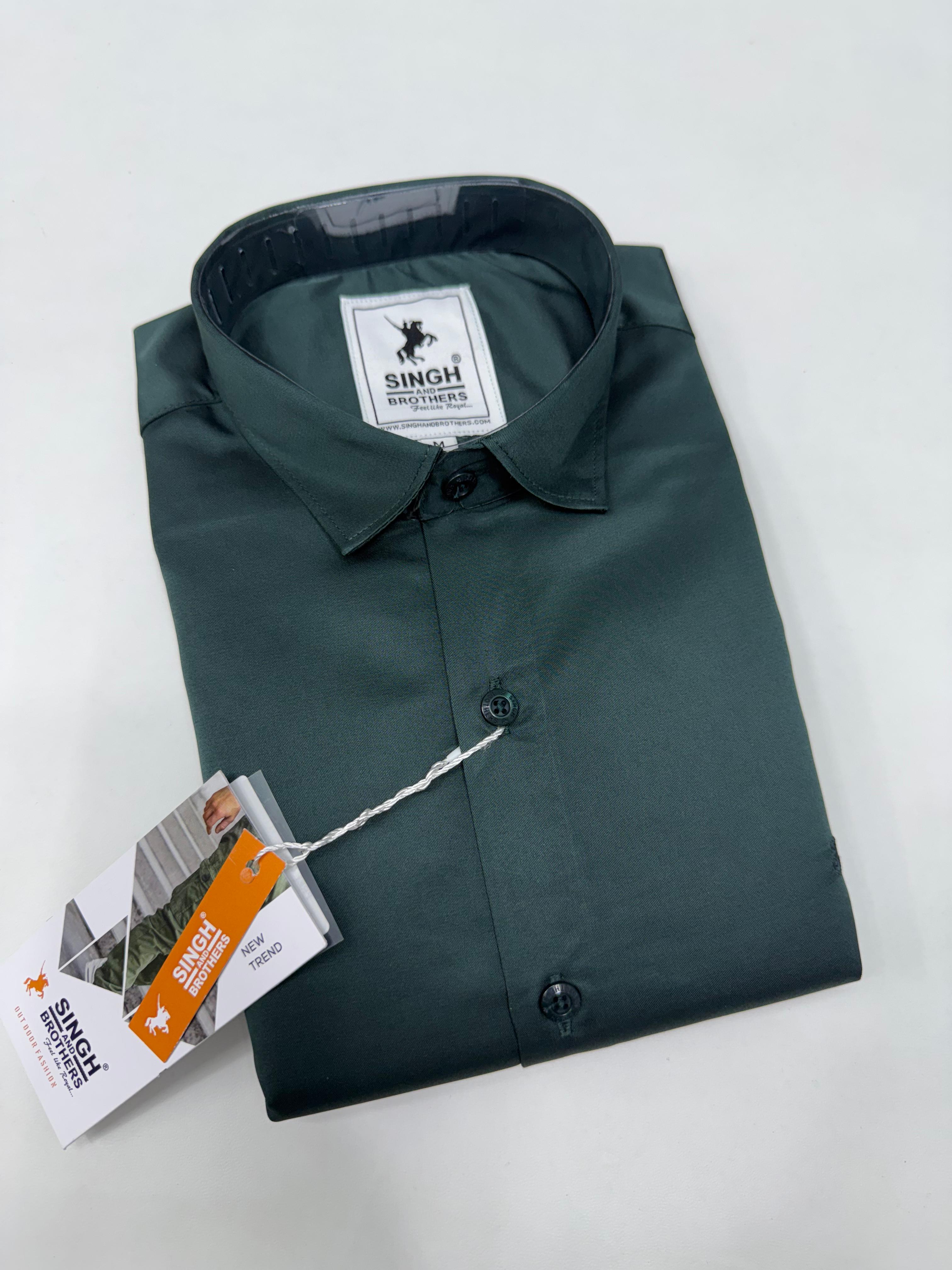 Partywear Shirt - Dark Green
