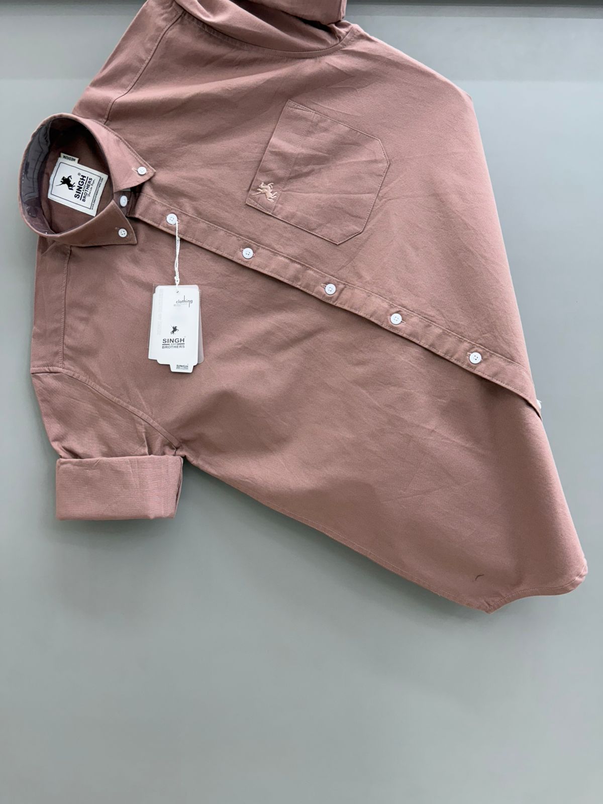 Cotton Oxford BD- Dusty Rose
