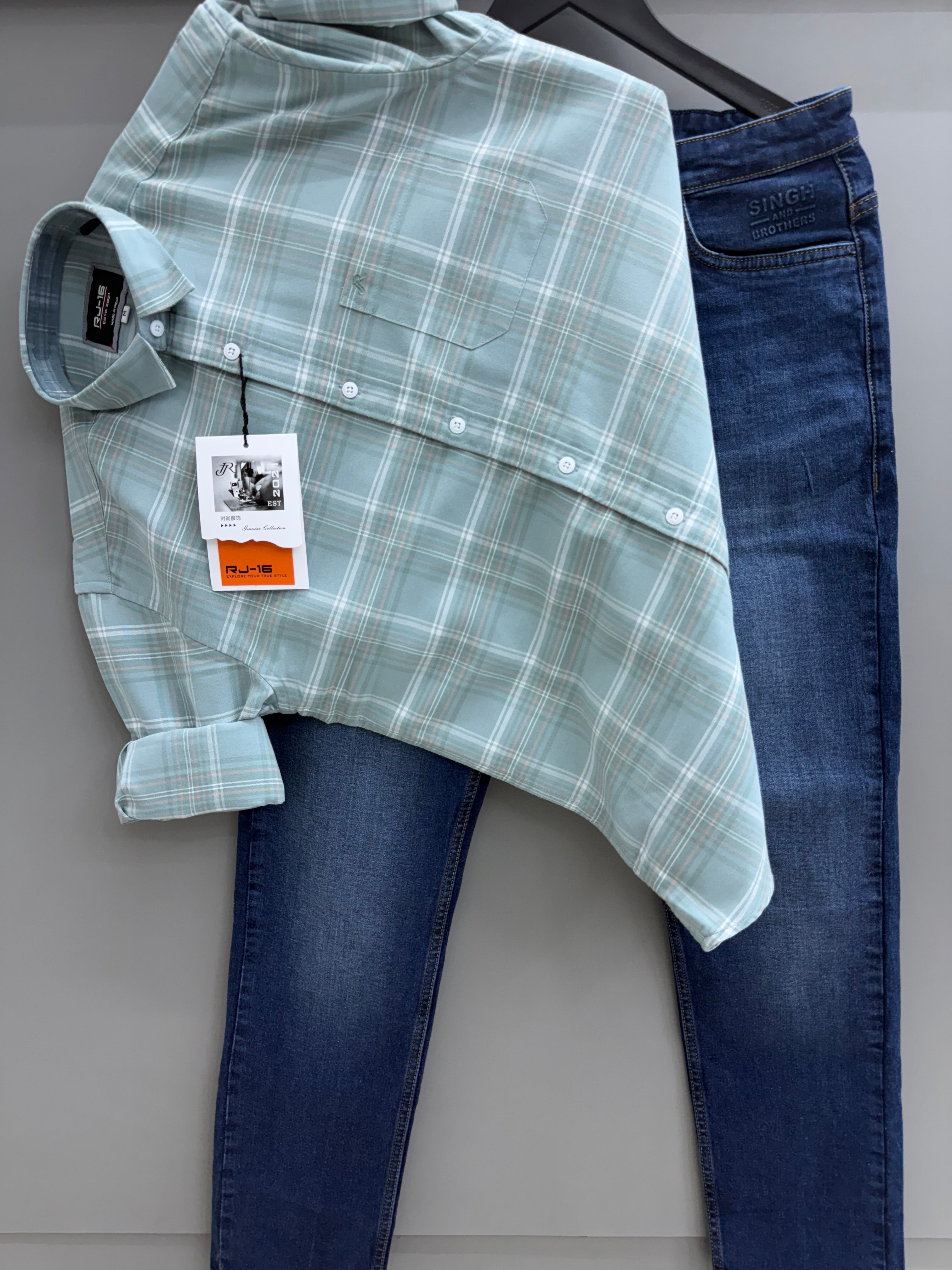 Check Shirt With jeans pant