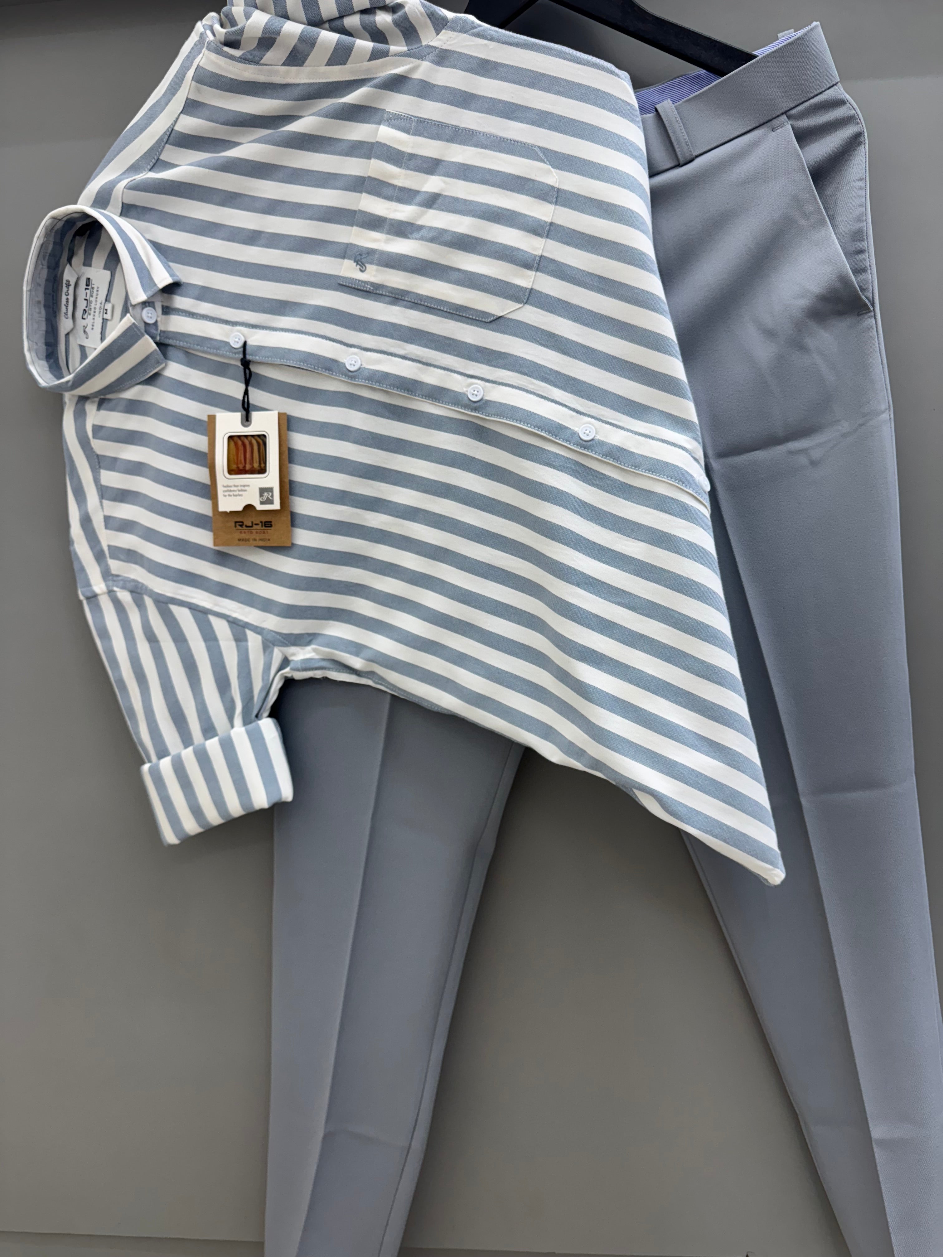 Strip Shirt With formal pant