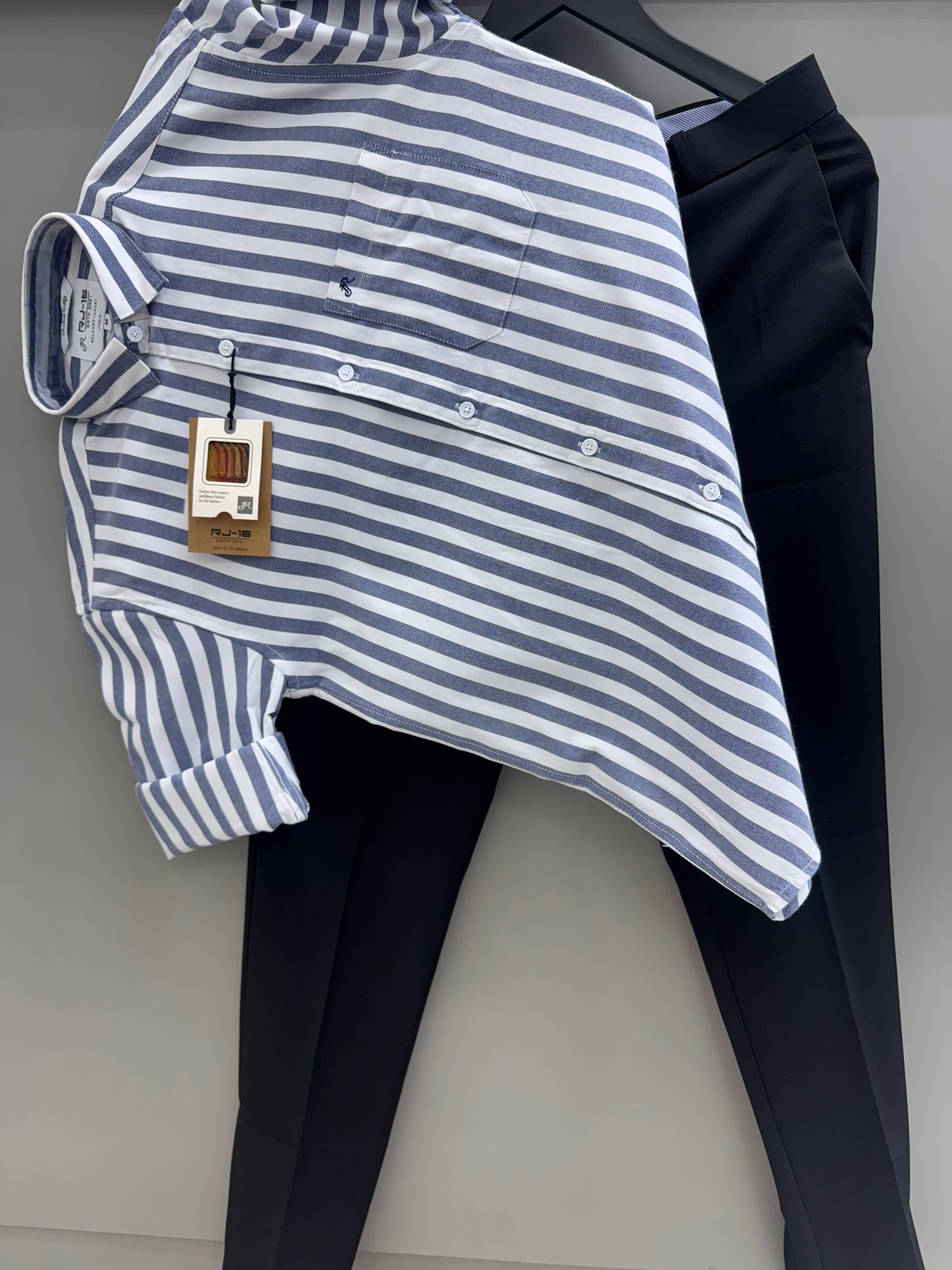 Strip Shirt With formal pant