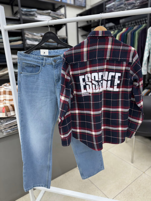 Check Shirt With baggy jeans