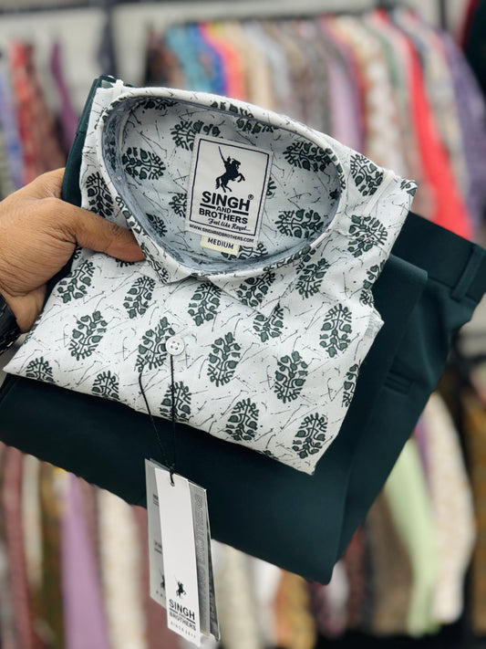 Printed Shirt with Trouser Pant (Combo)
