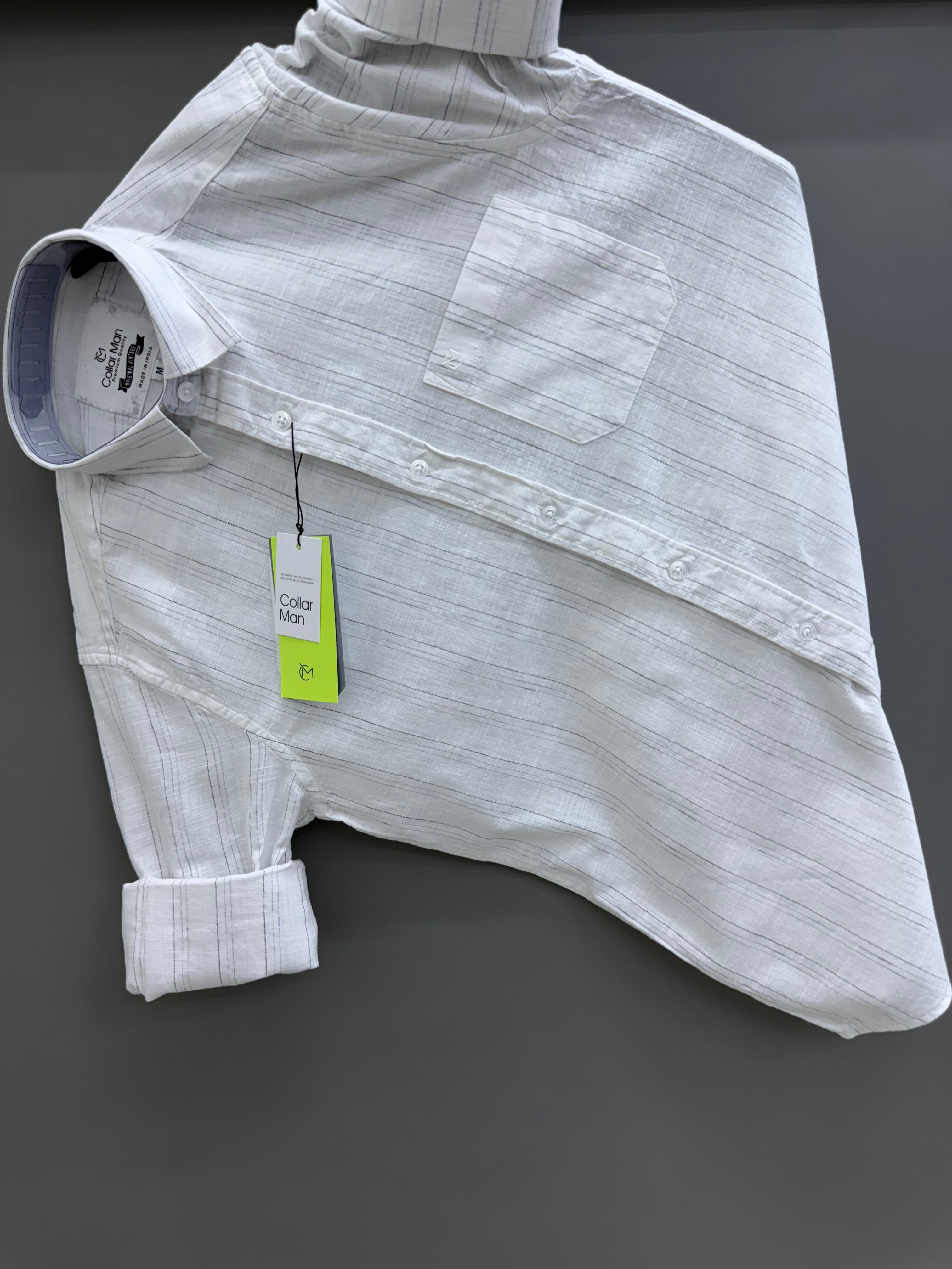 Linen Strip shirt