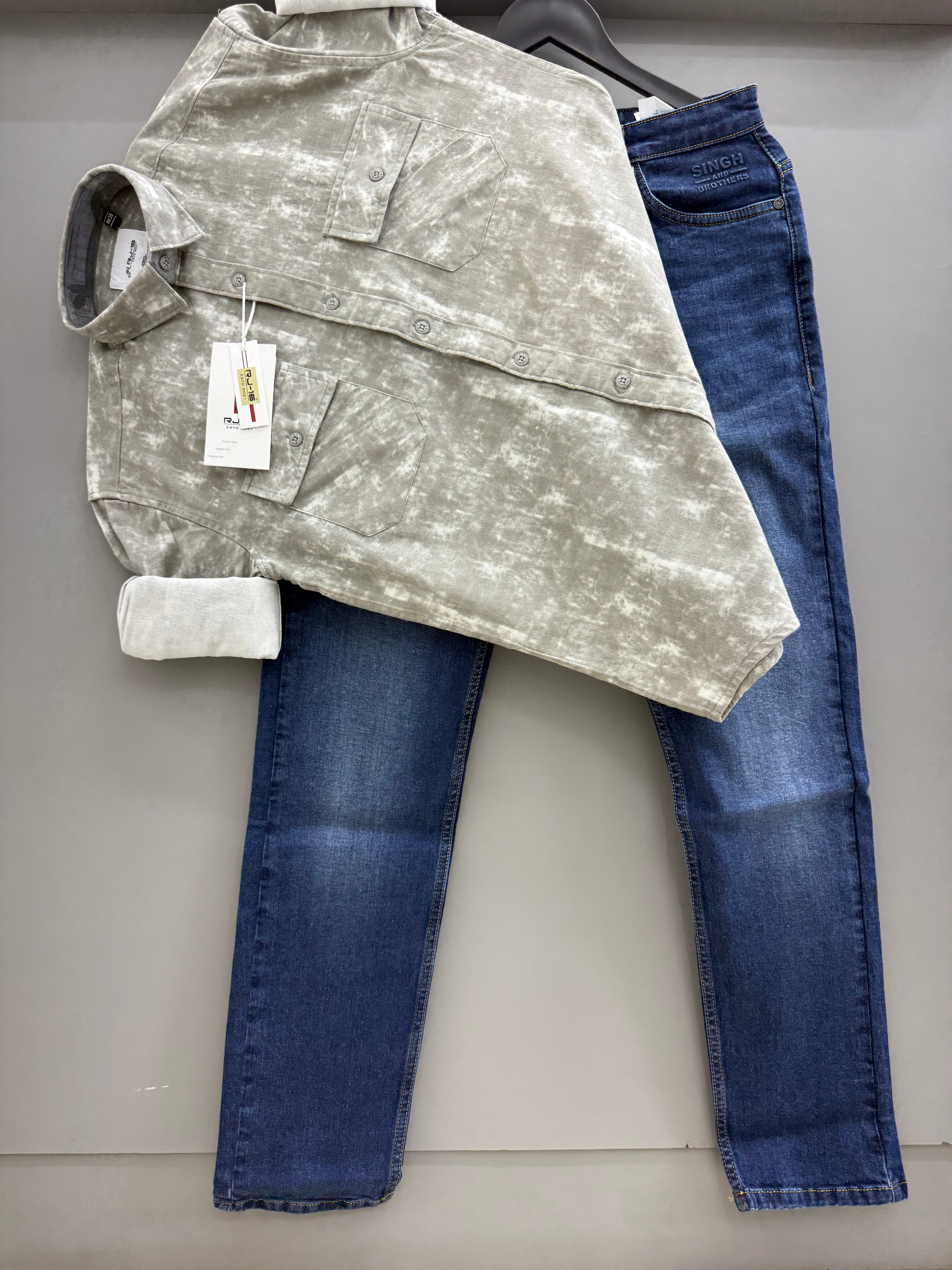 DP back print shirt With jeans pant