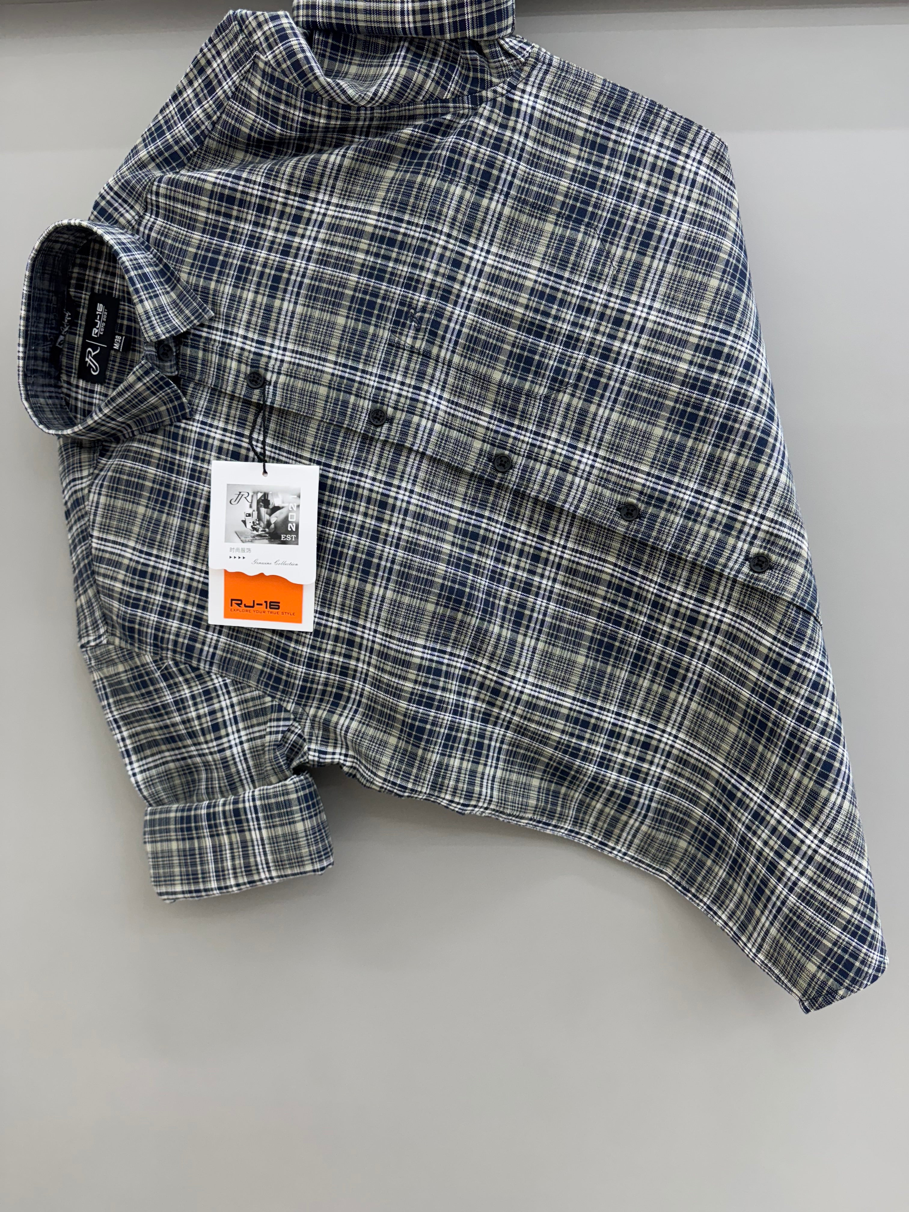 Green check shirt