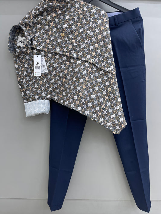 Printed Shirt with Trouser Pant (Combo)