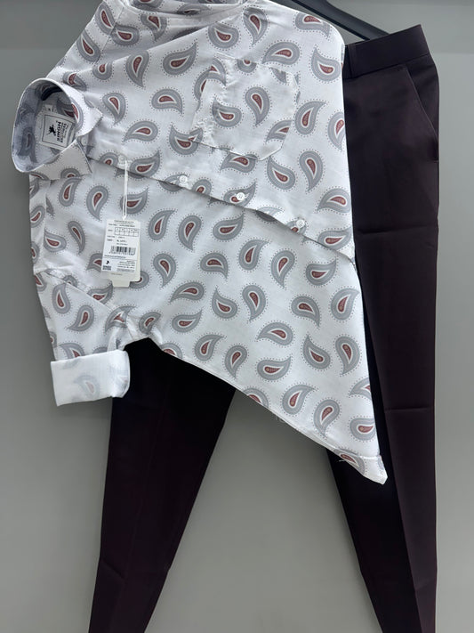 Printed Shirt with Trouser Pant (Combo)