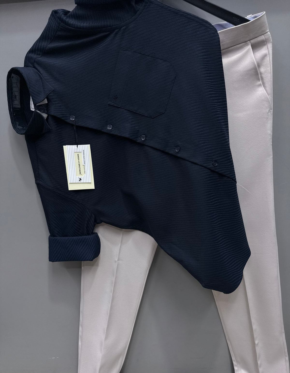 Jacquard Shirt With Trouser pant
