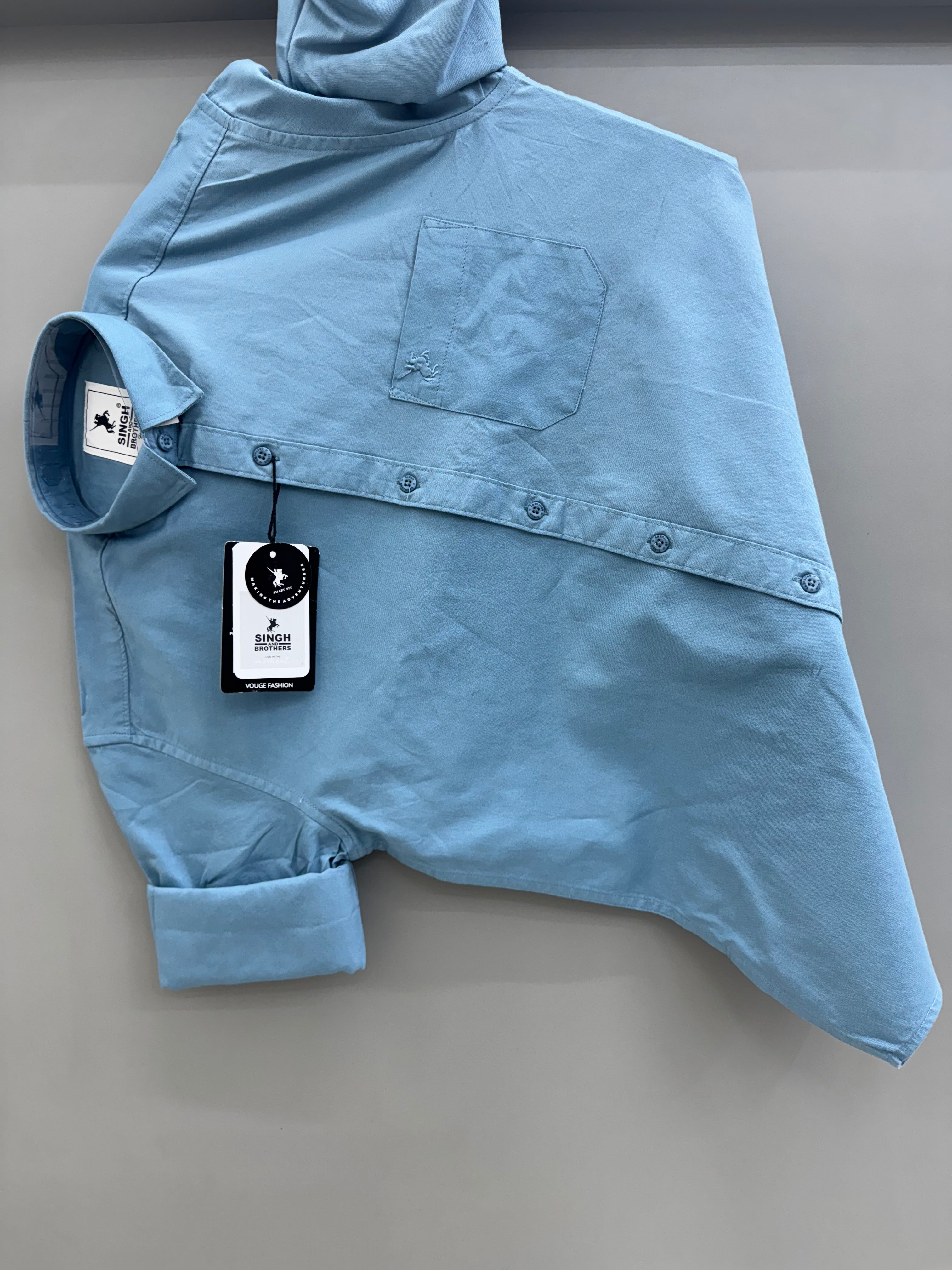 Cotton Oxford - Teal blue