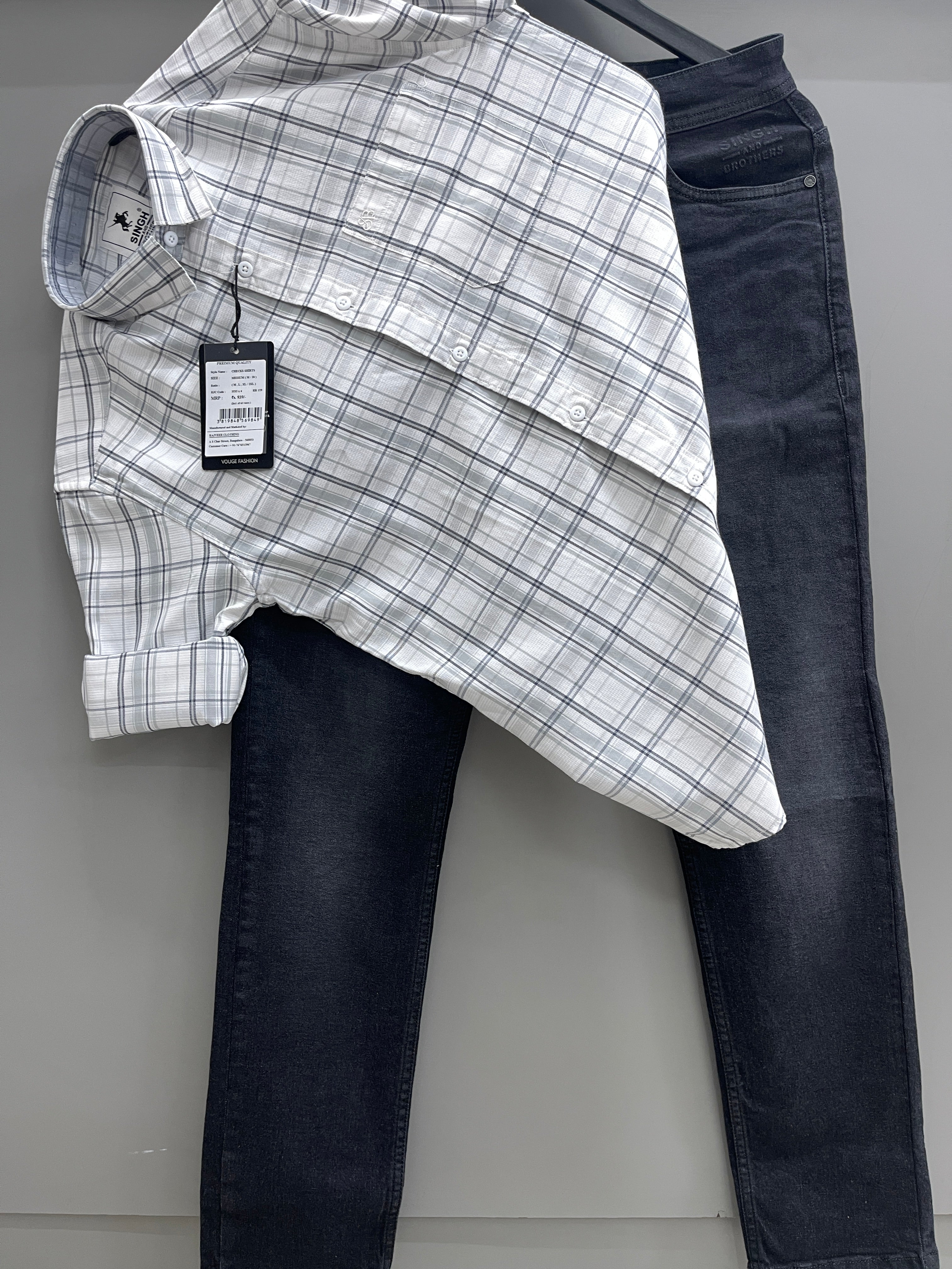 Check Shirt With jeans pant