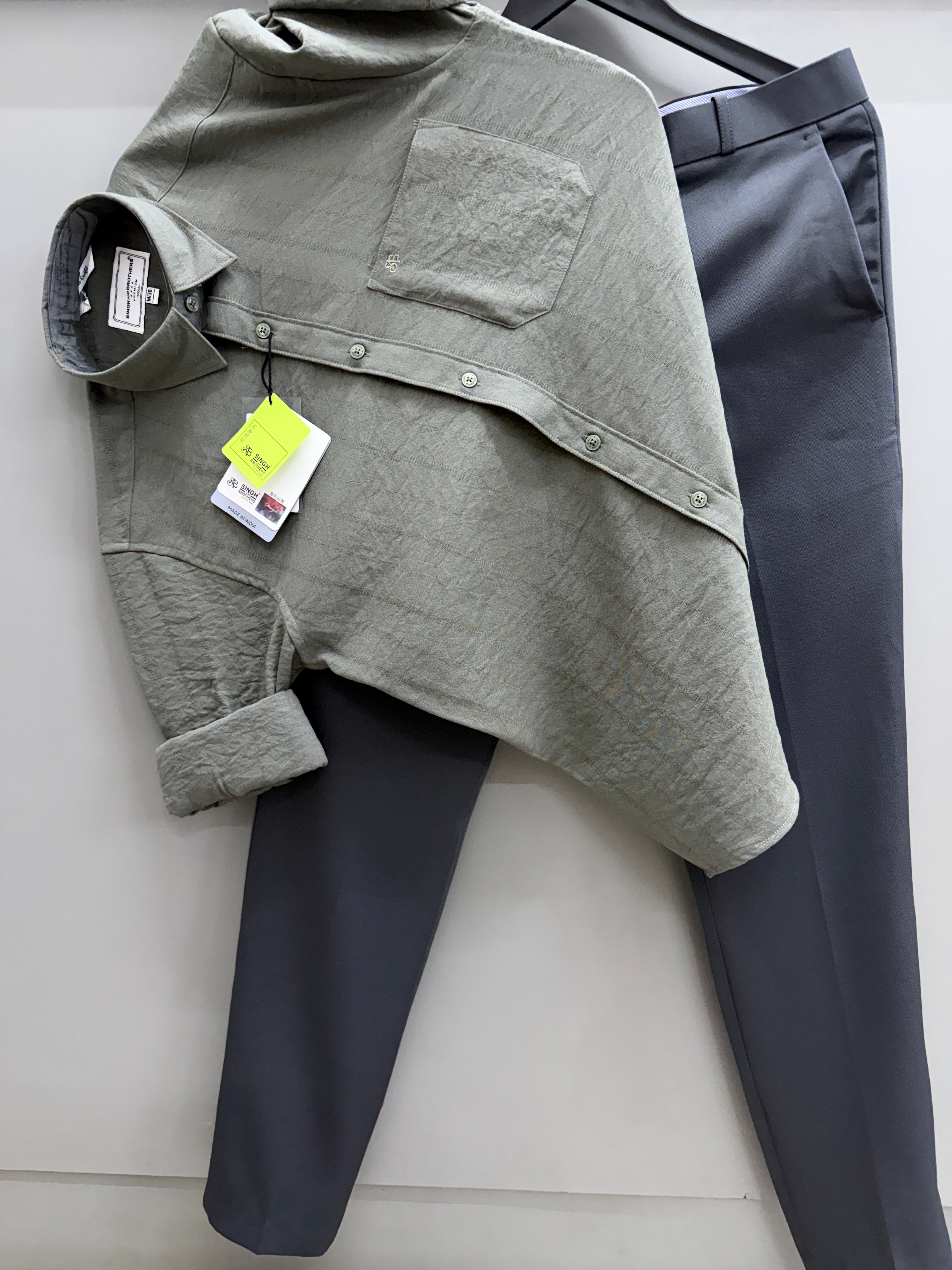 Jacquard Shirt With Trouser pant