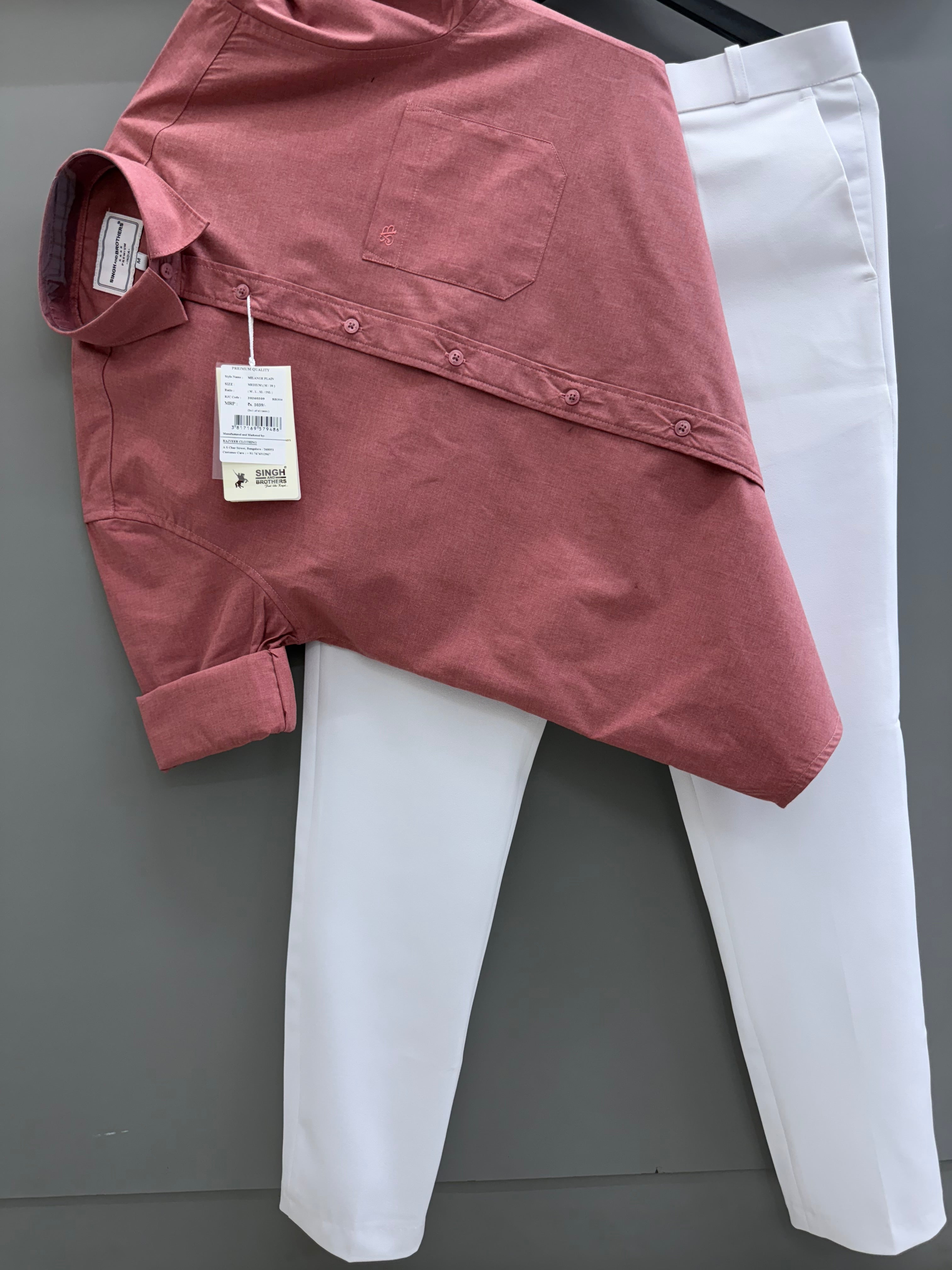 milange Shirt With Formal Pant