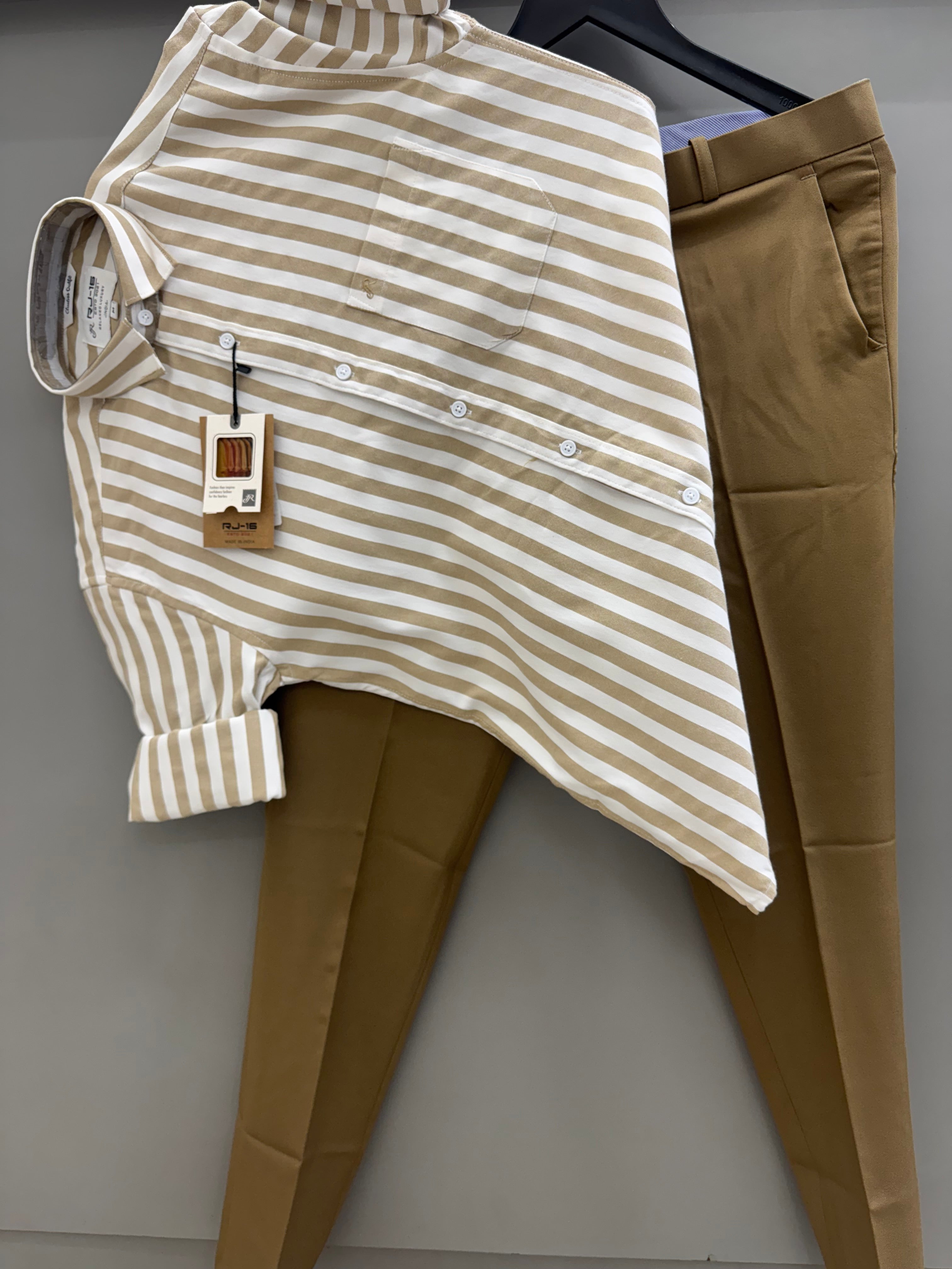 Strip Shirt With formal pant