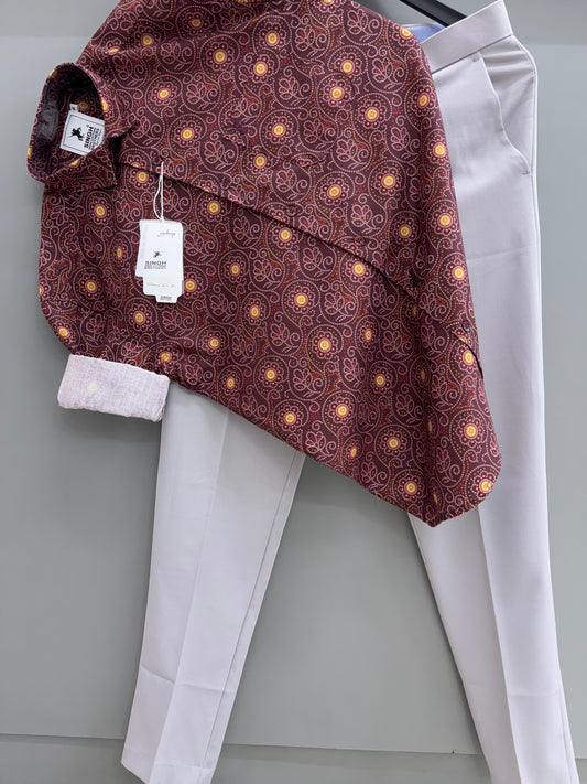 Printed Shirt with Trouser Pant (Combo)