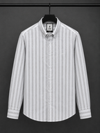 Linen strip shirt