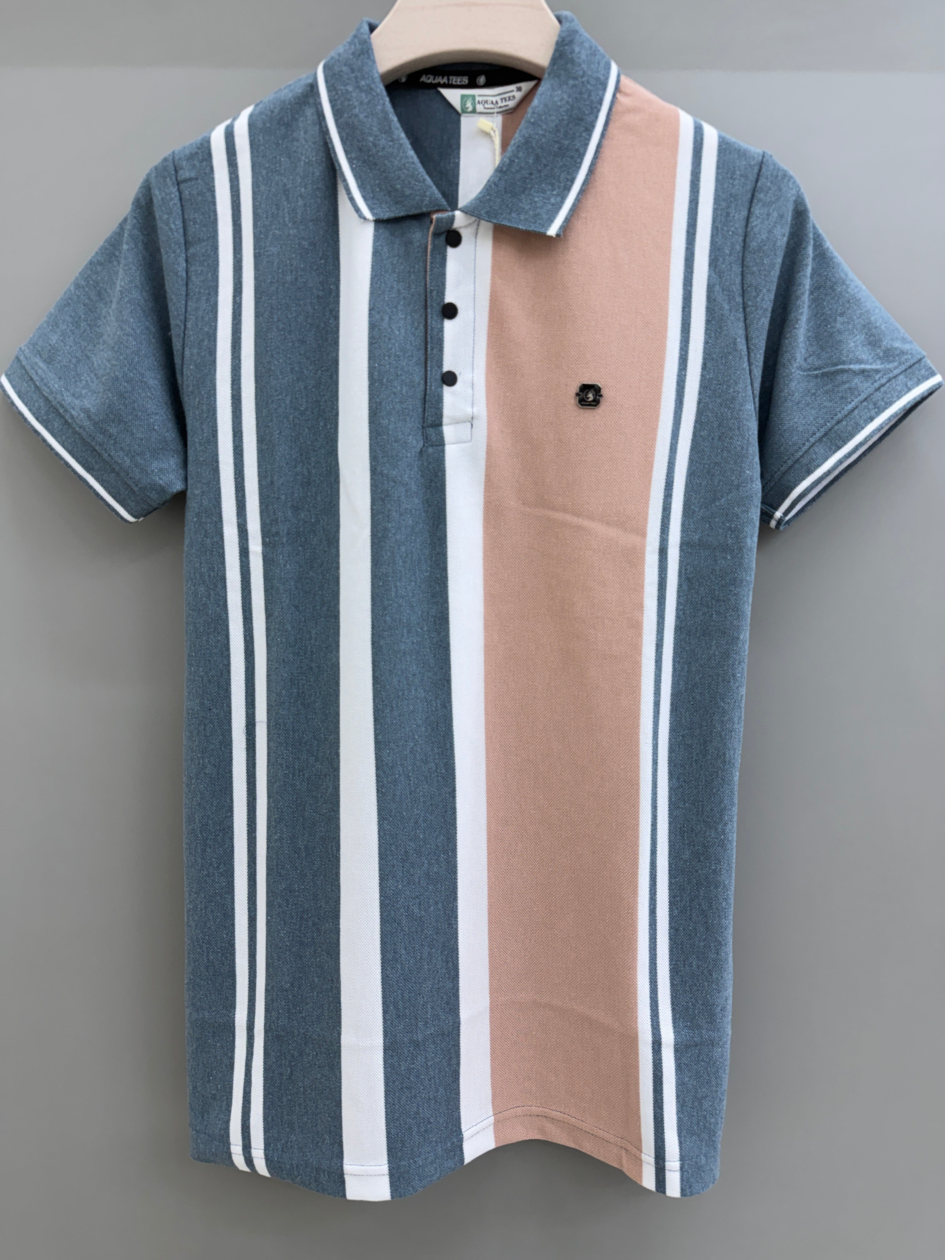 Cotton strip T-shirts