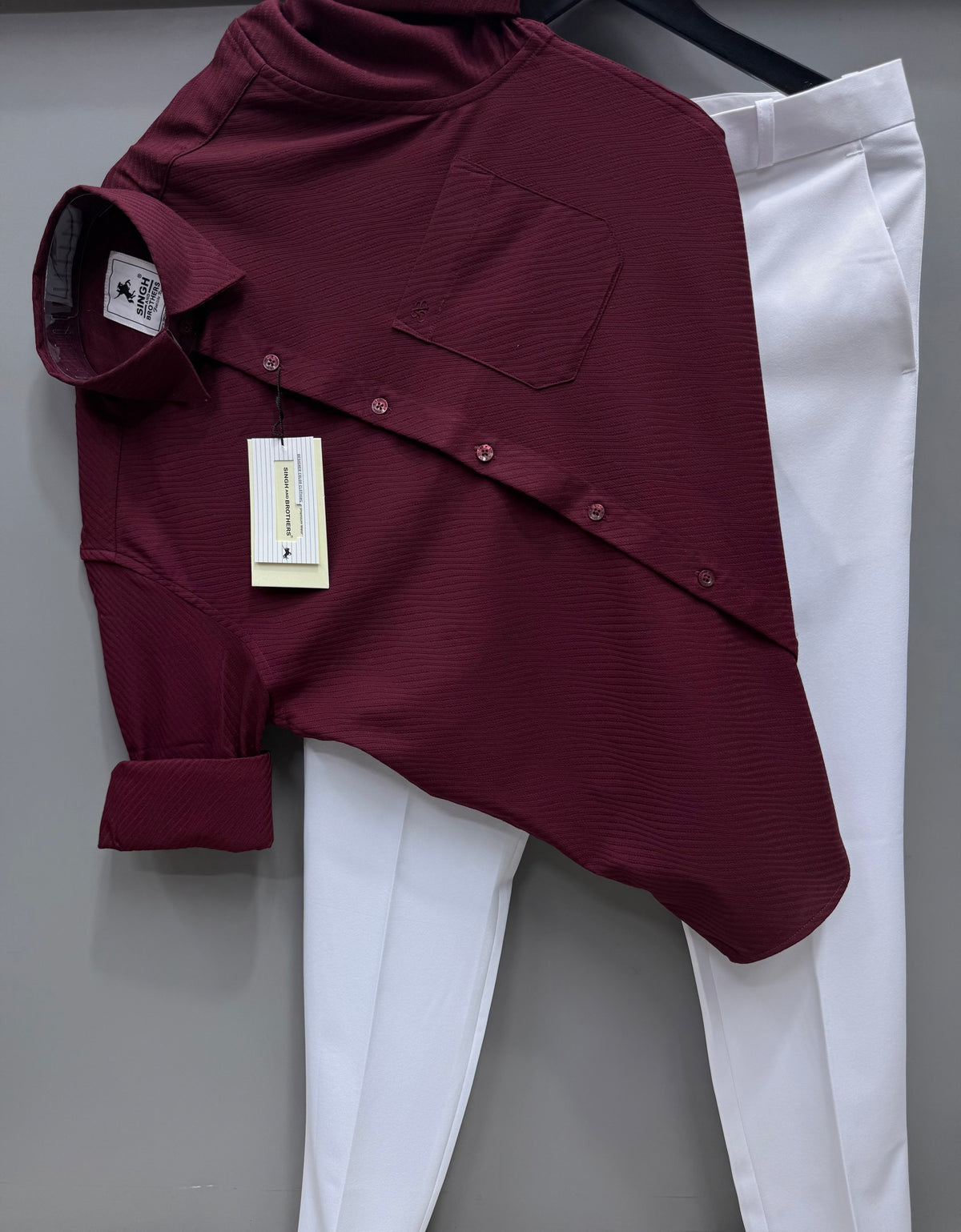 Jacquard Shirt With Trouser pant