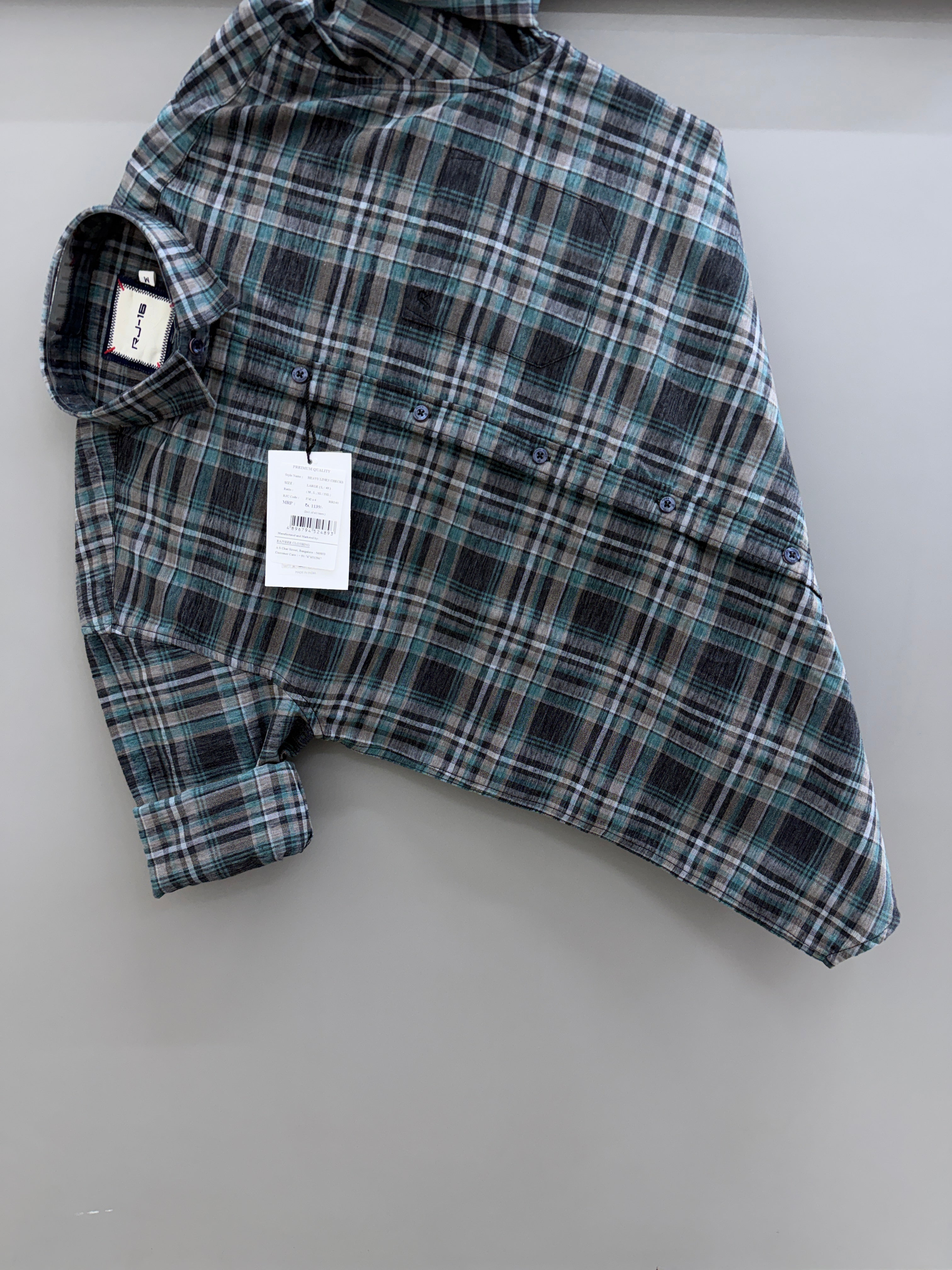 Heavy oxford Check Shirt