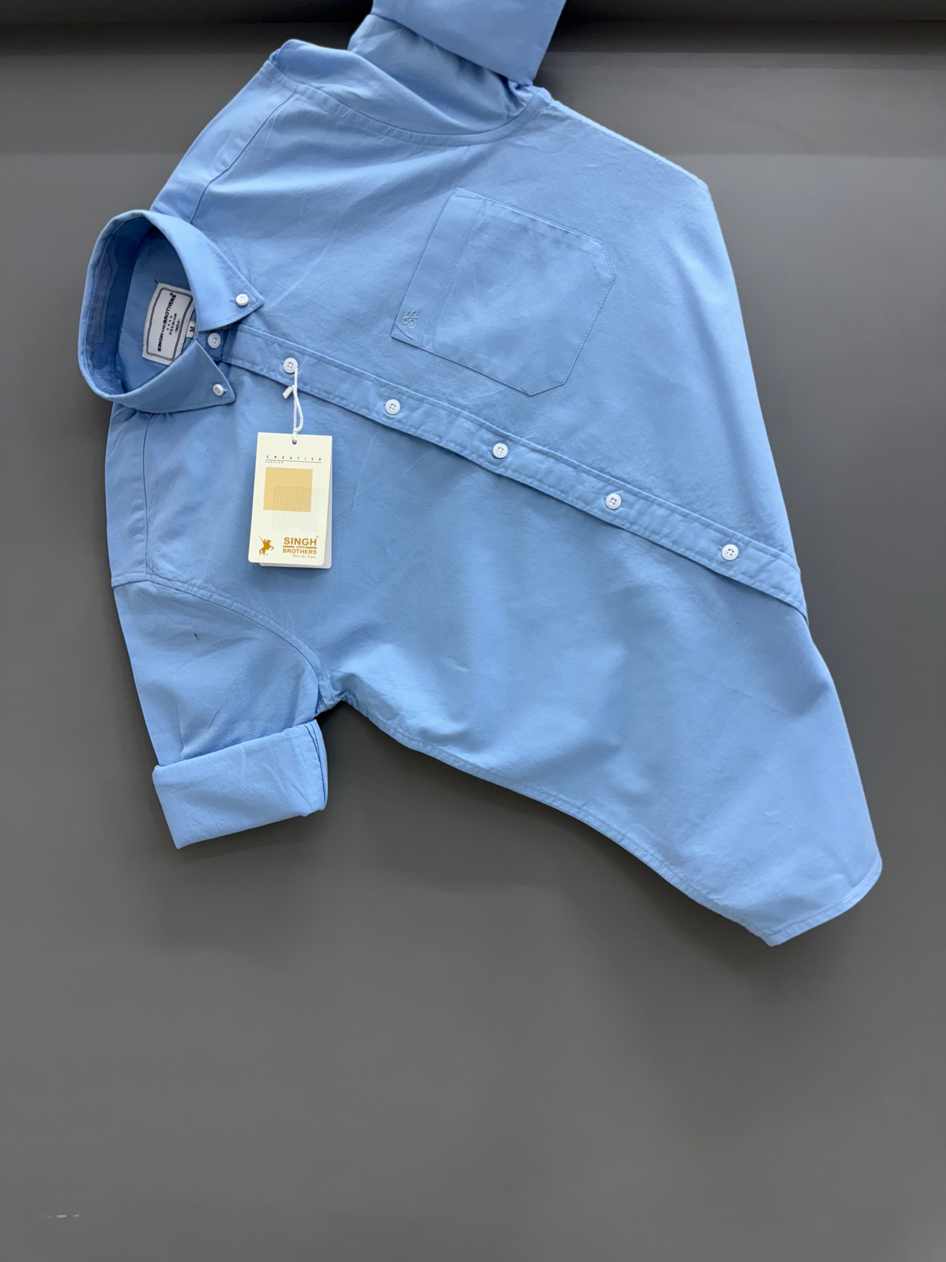 Cotton Oxford BD- Sky Blue
