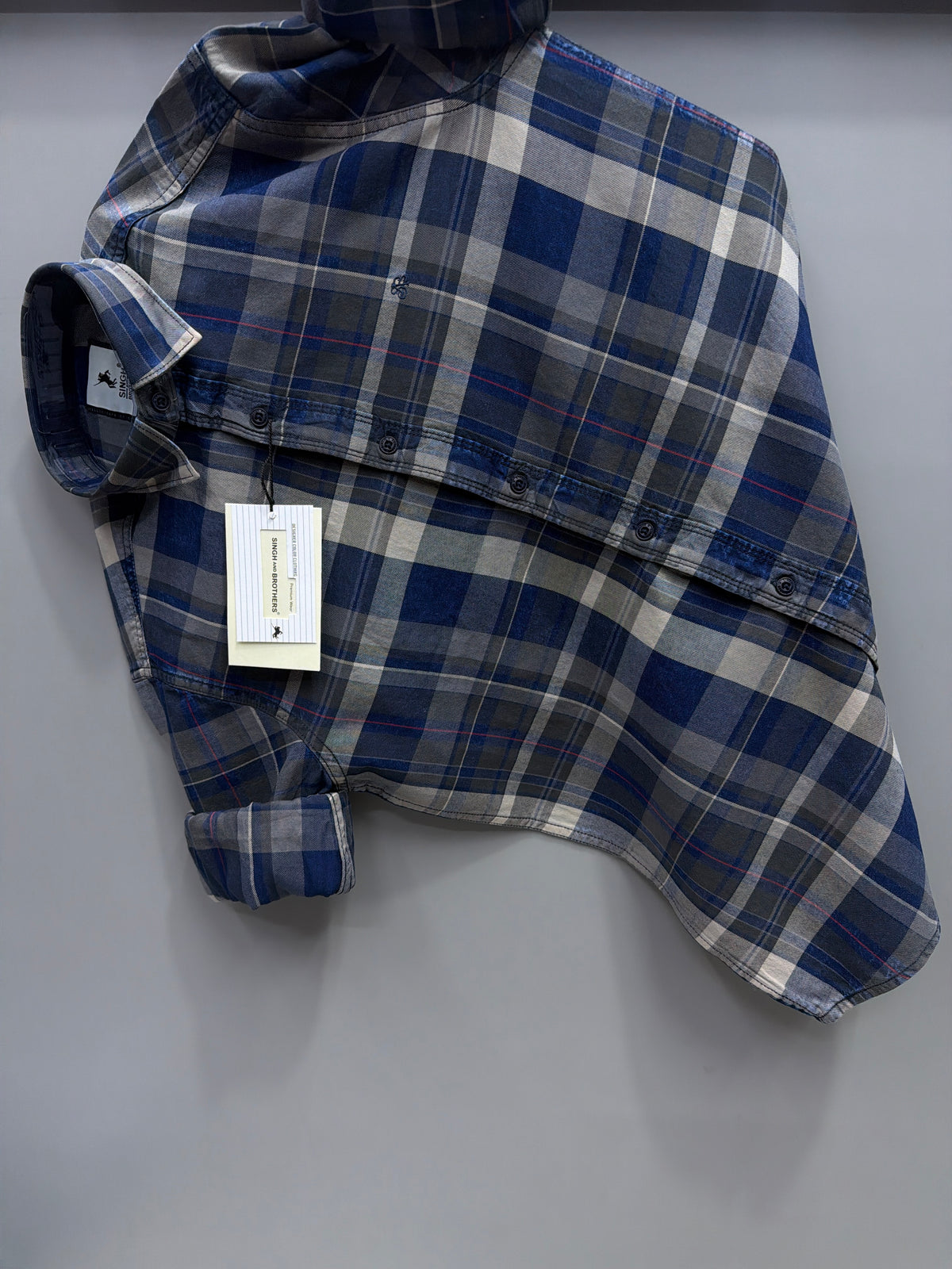 Indigo check Shirt