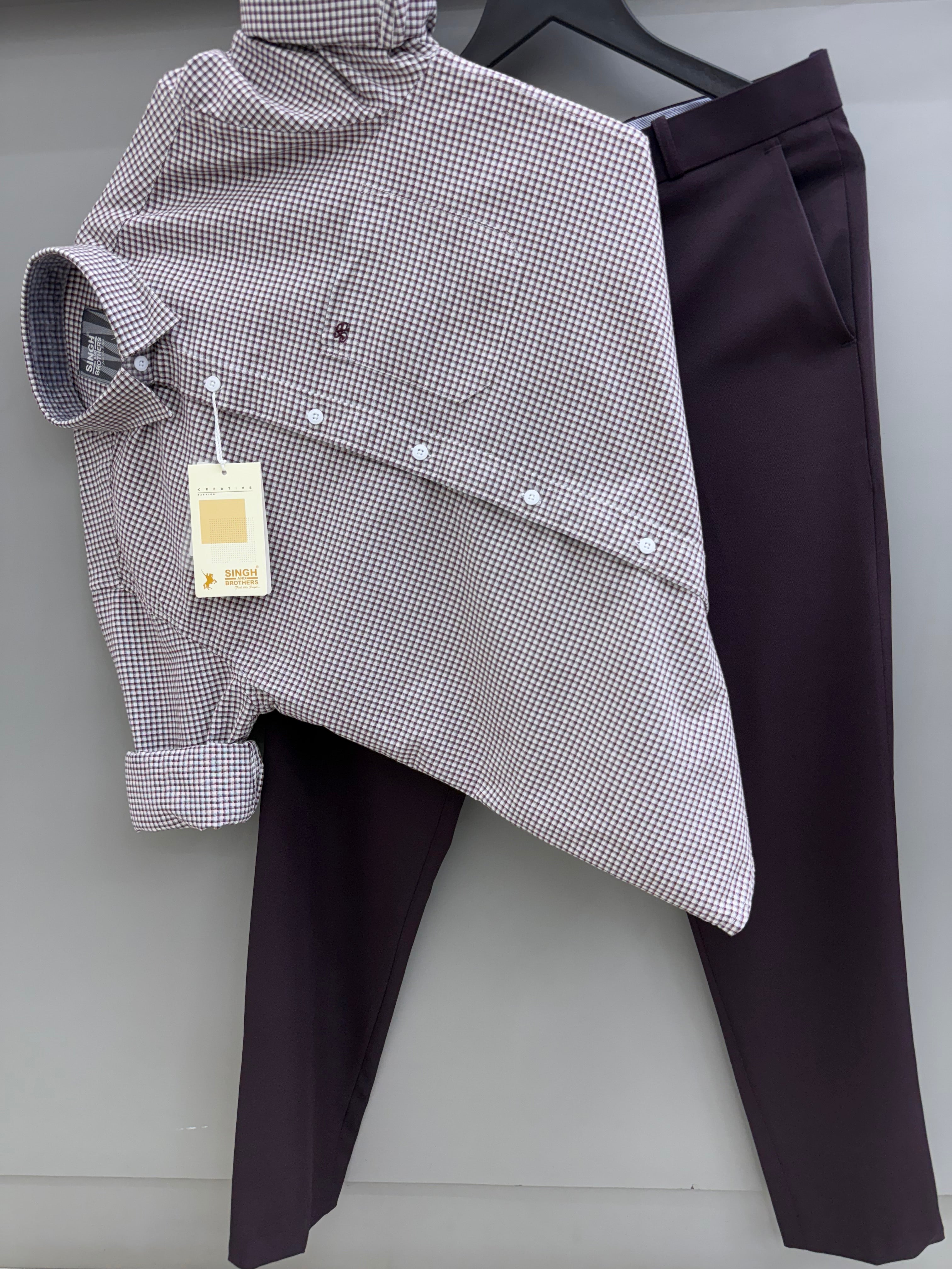 Check Shirt With Trouser pant