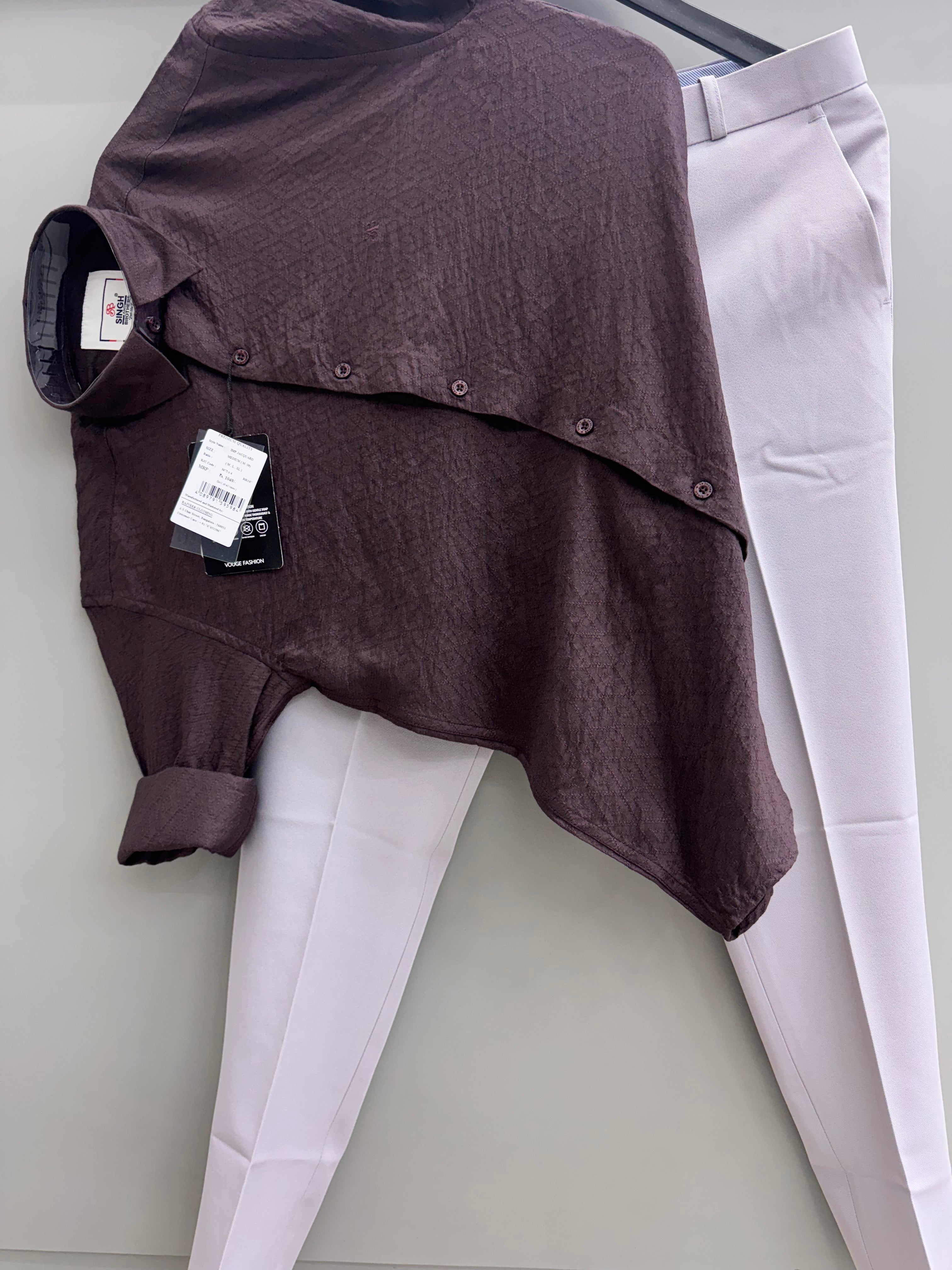 jacquard Shirt With Trouser pant