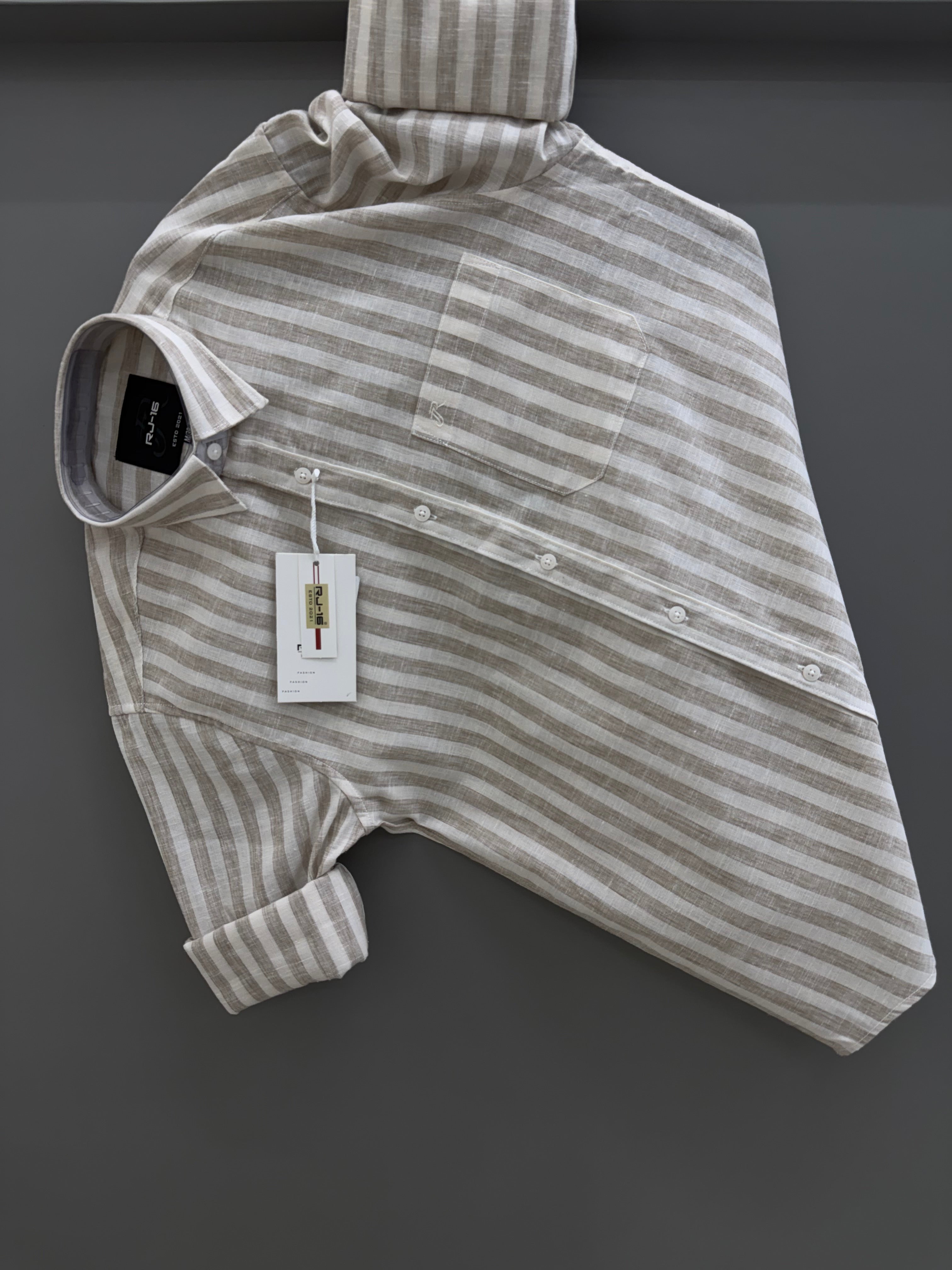 Linen Strip shirt