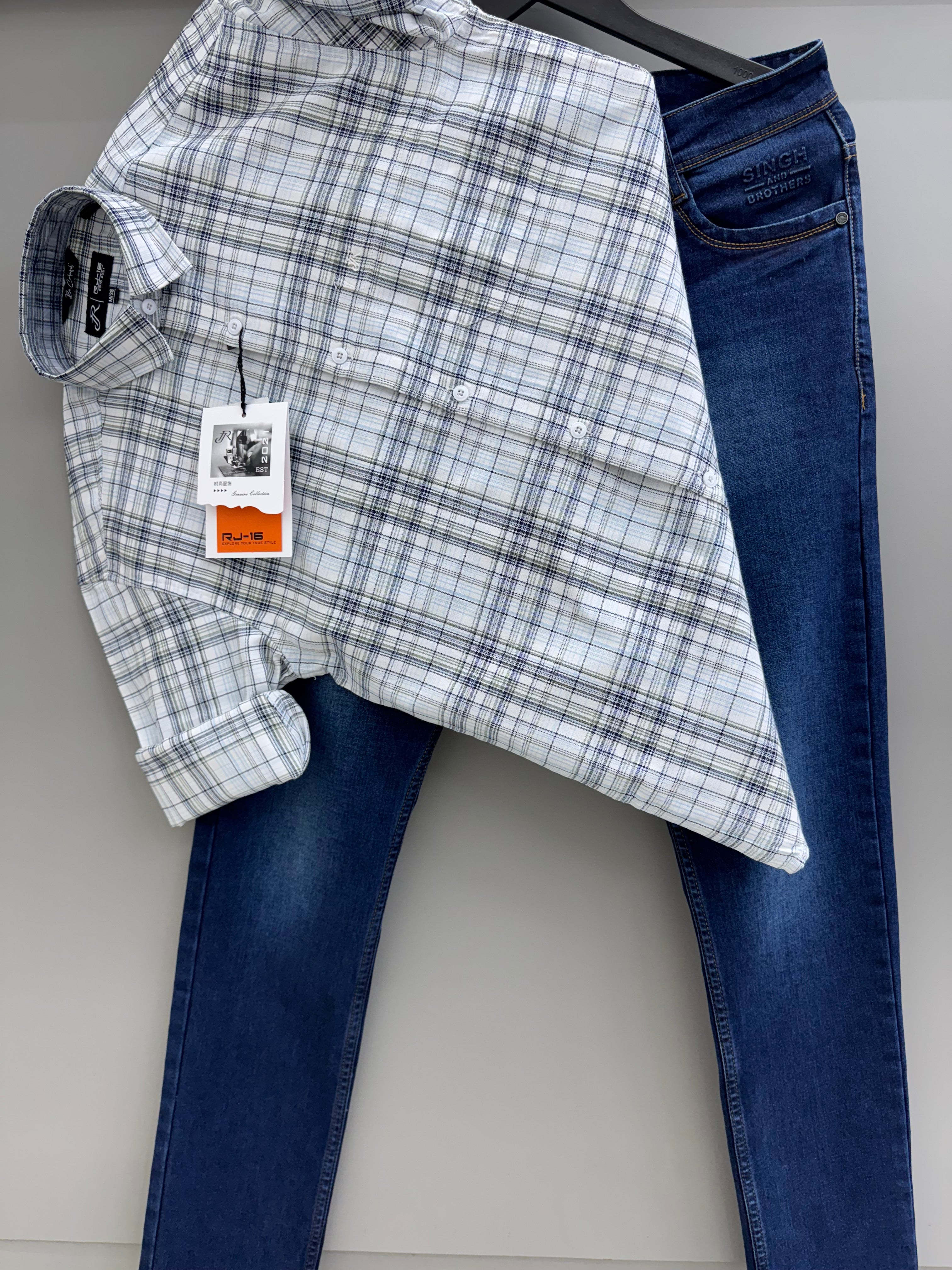 Check Shirt With jeans pant