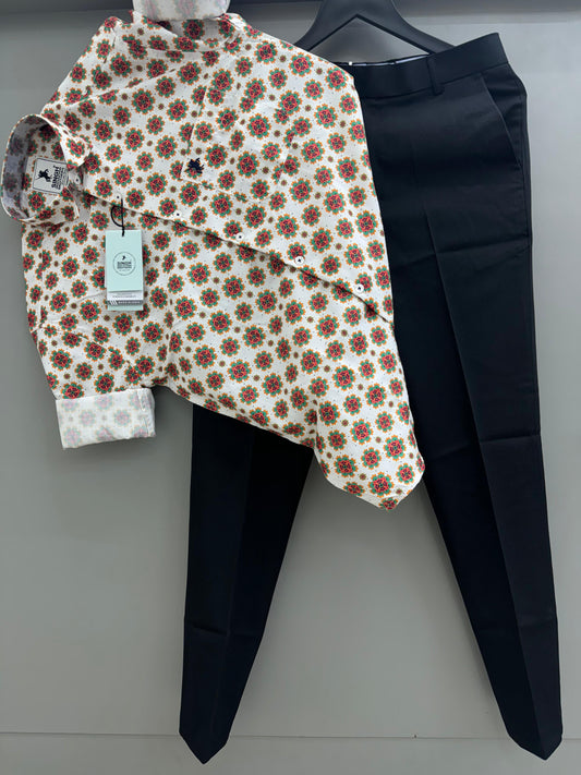 Printed Shirt with Trouser Pant (Combo)