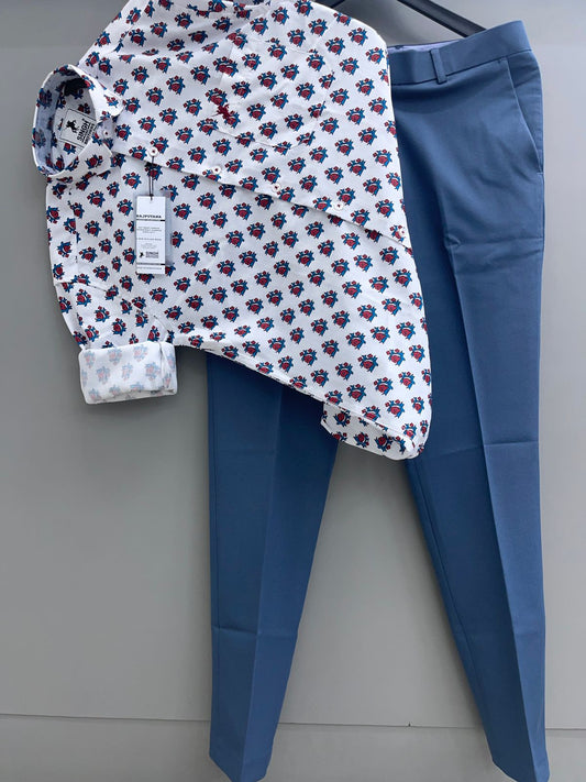 Printed Shirt with Trouser Pant (Combo)