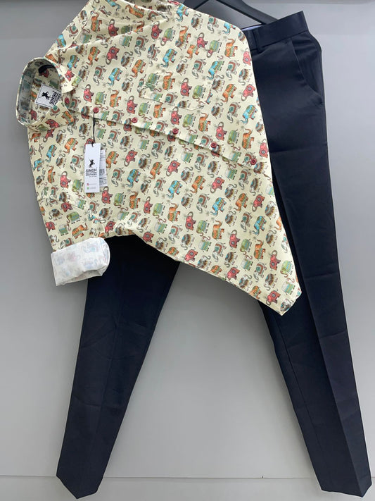 Printed Shirt with Trouser Pant (Combo)