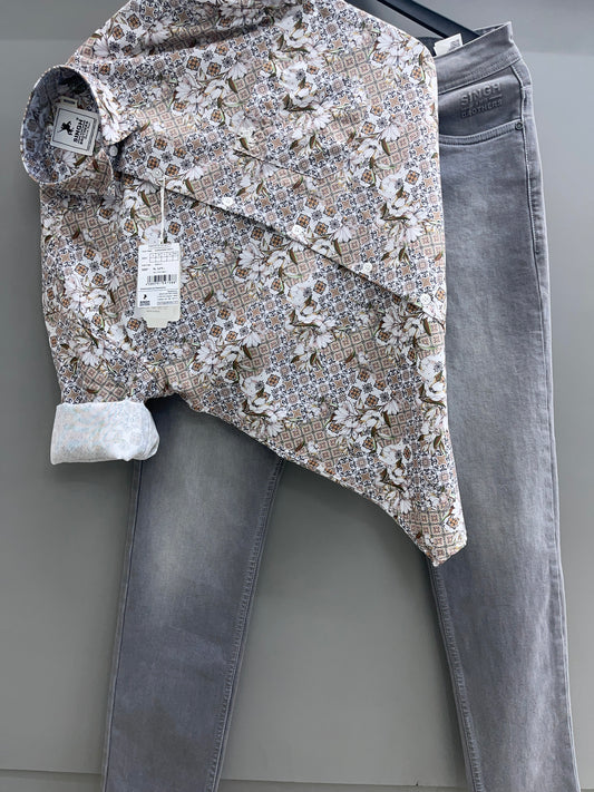 Printed Shirt with Denim jeans (Combo)