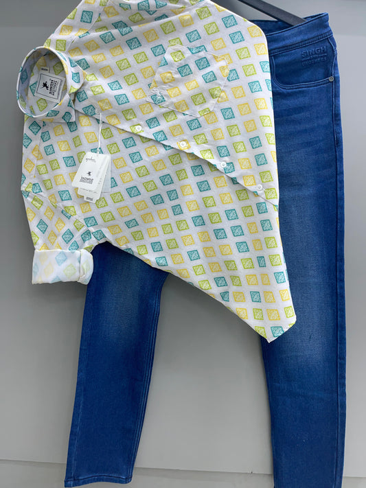 Printed Shirt with Denim jeans (Combo)