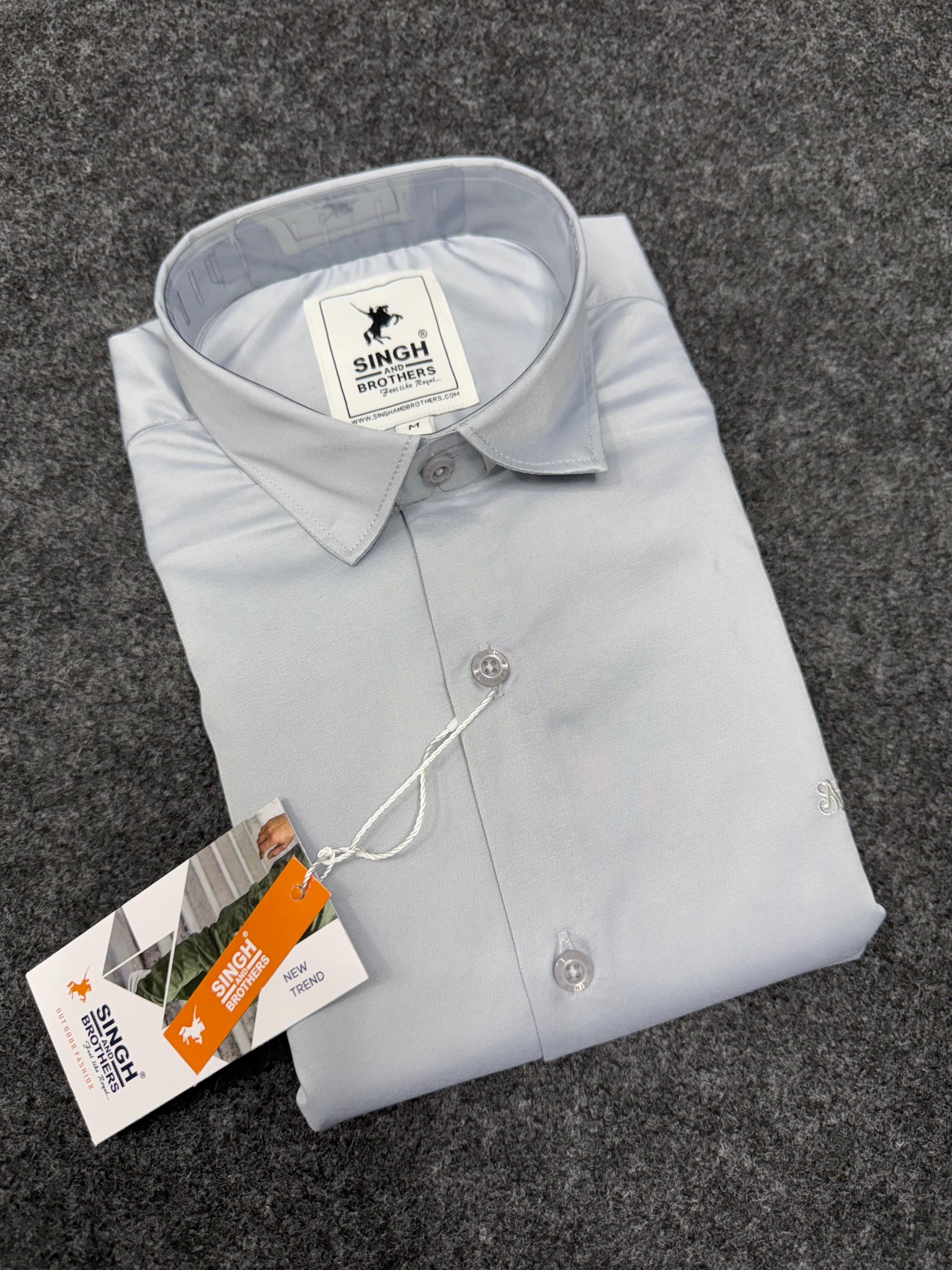 Partywear Shirt - Light Grey