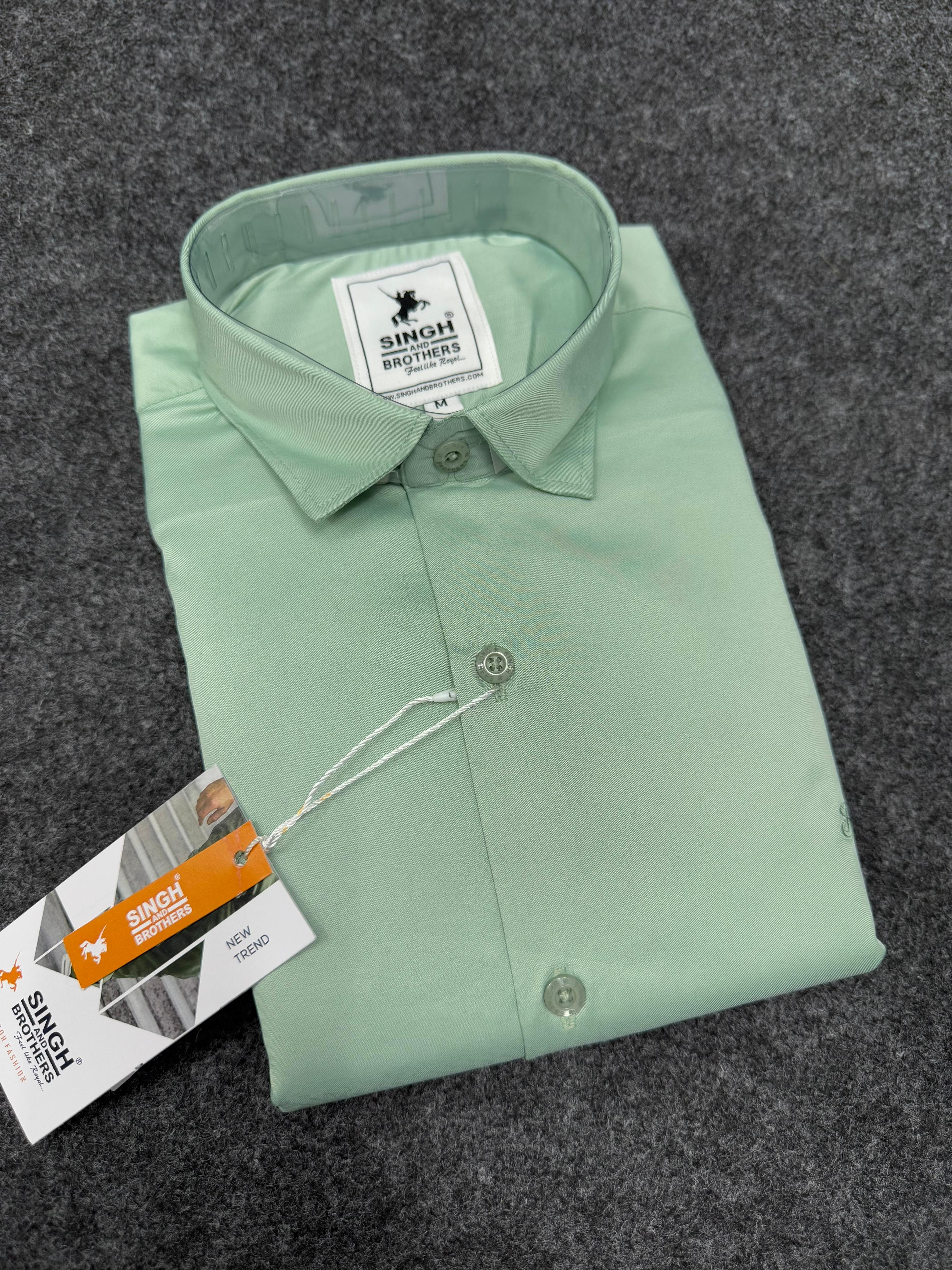 Partywear Shirt - Light Mint Green