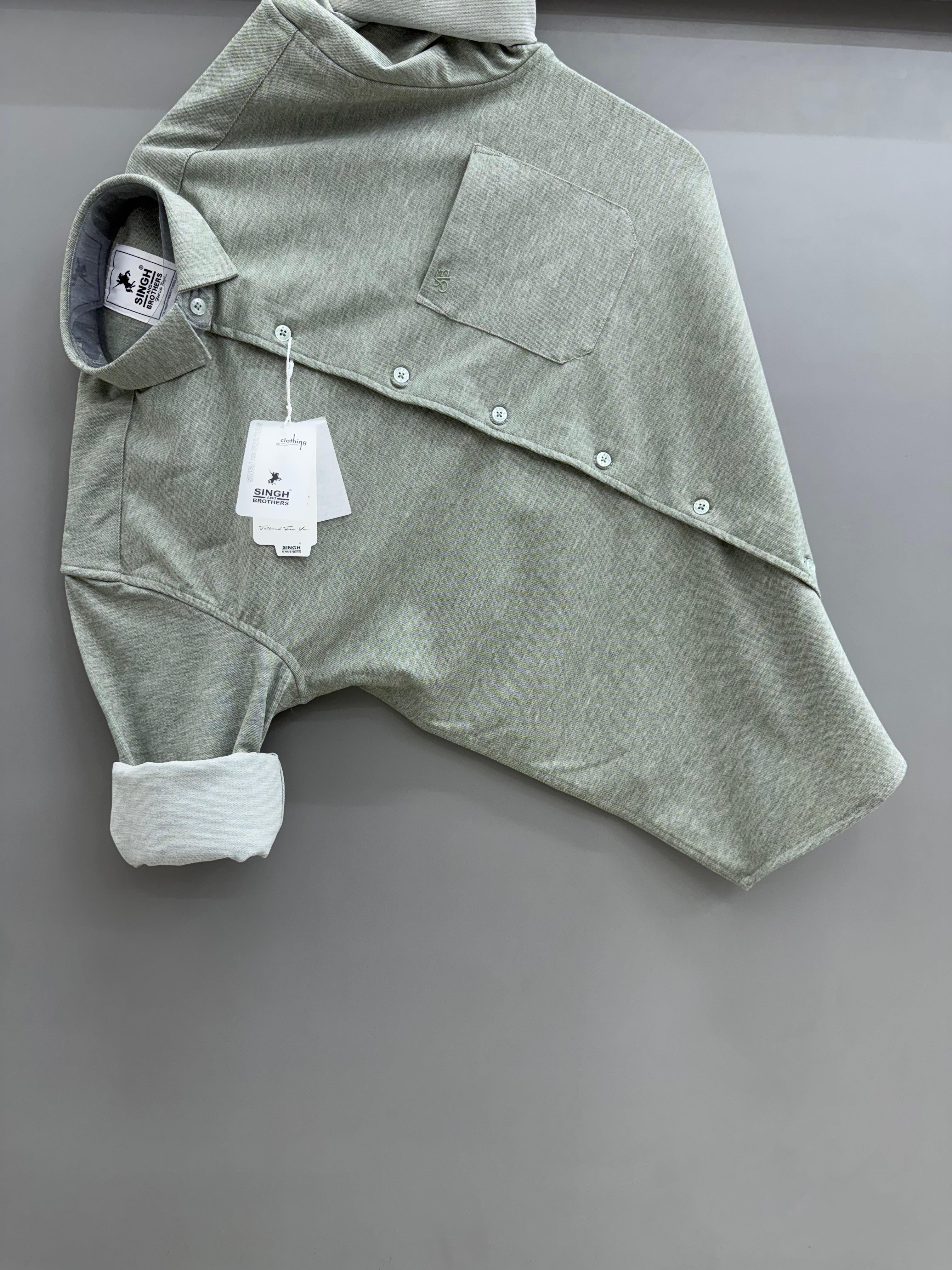 Imported Lycra Plain - Light Olive Green