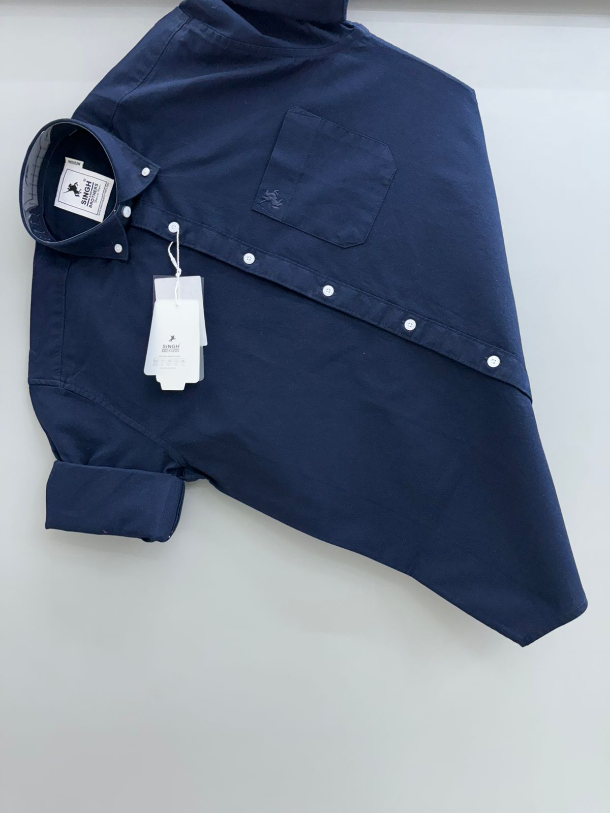 Cotton Oxford BD- Navy Blue