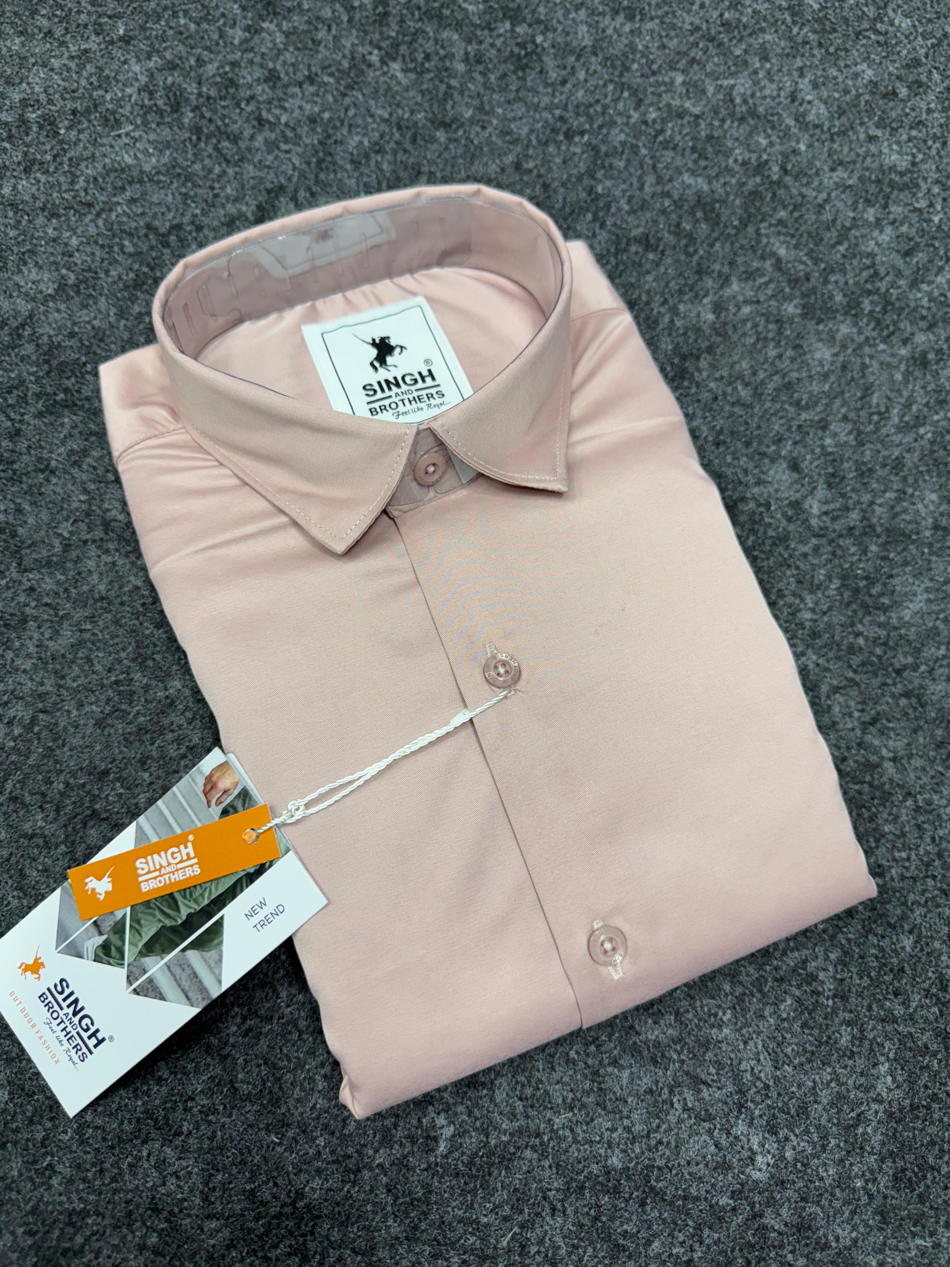 Partywear Shirt - Peach Pink