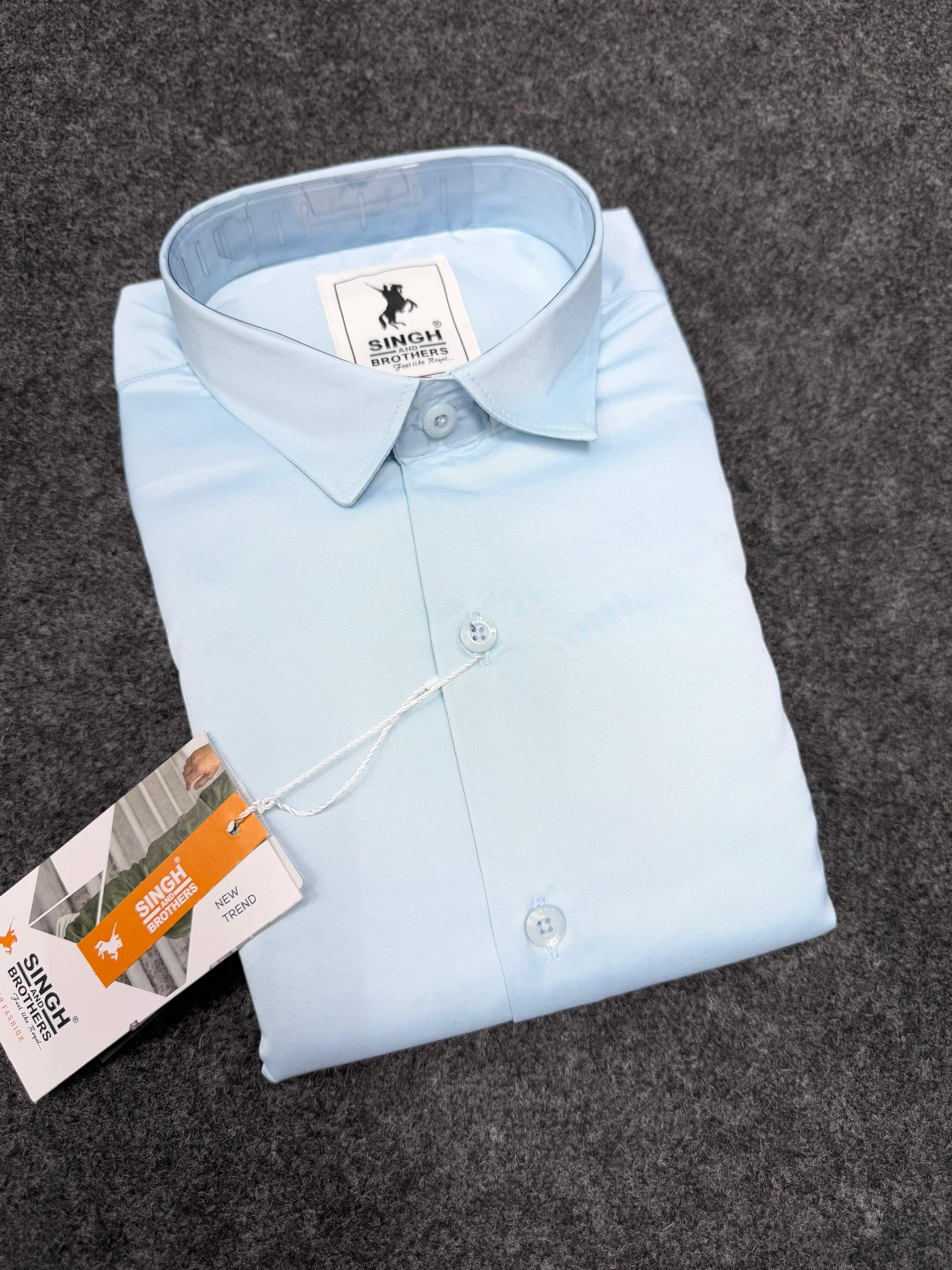 Partywear Shirt - Sky Blue