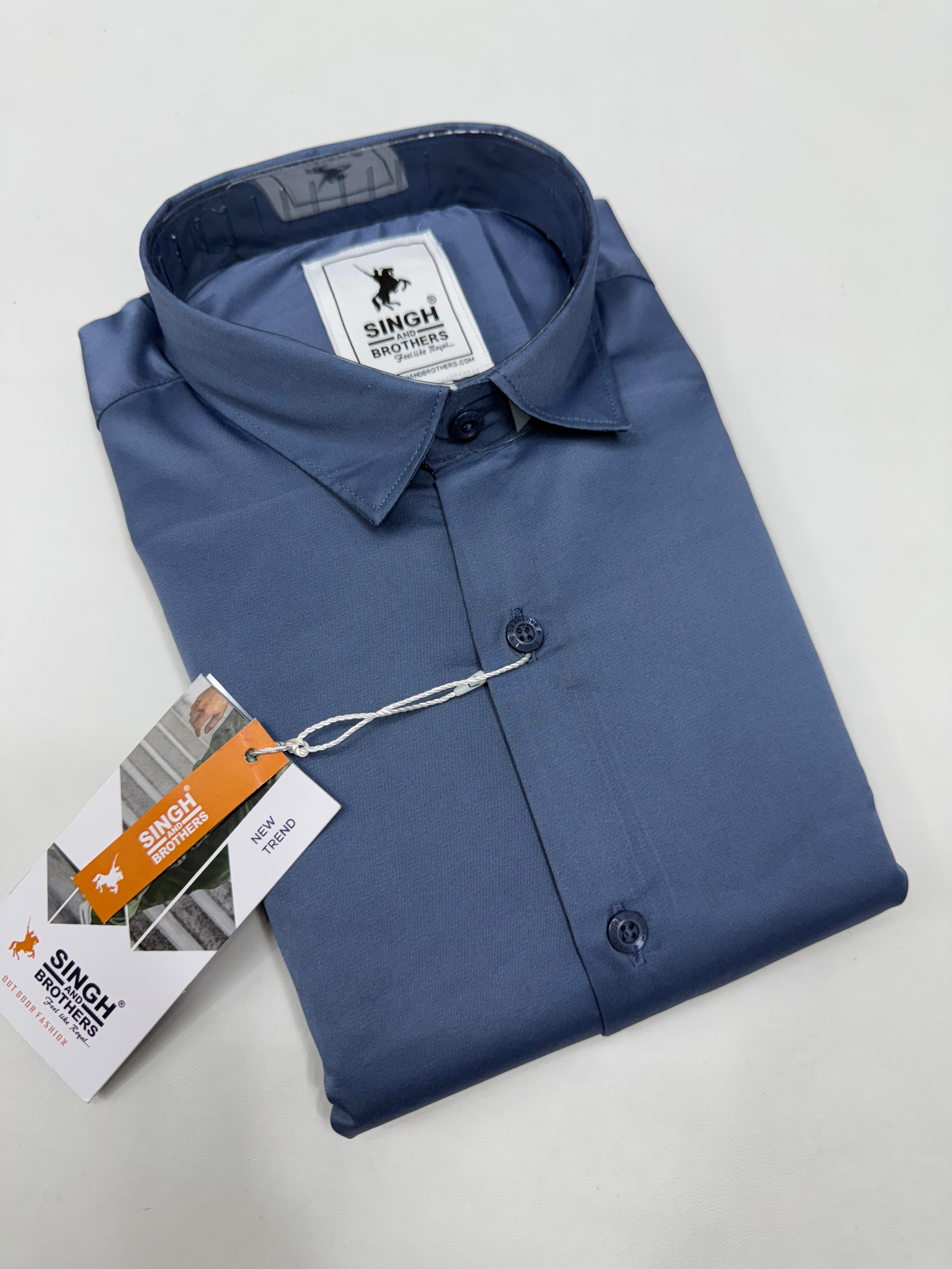 Partywear Shirt - Slate Blue