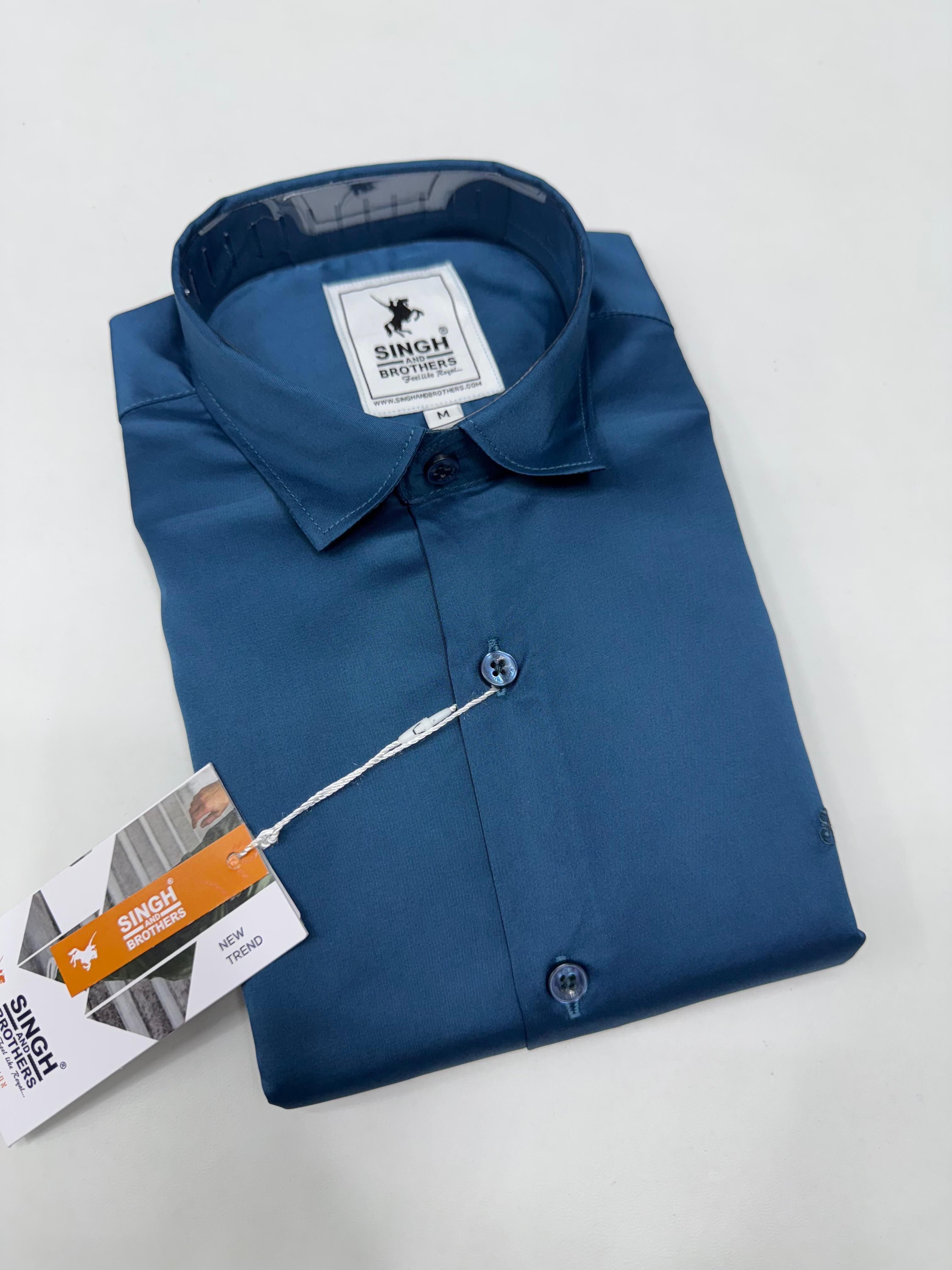 Partywear Shirt - Teal Blue