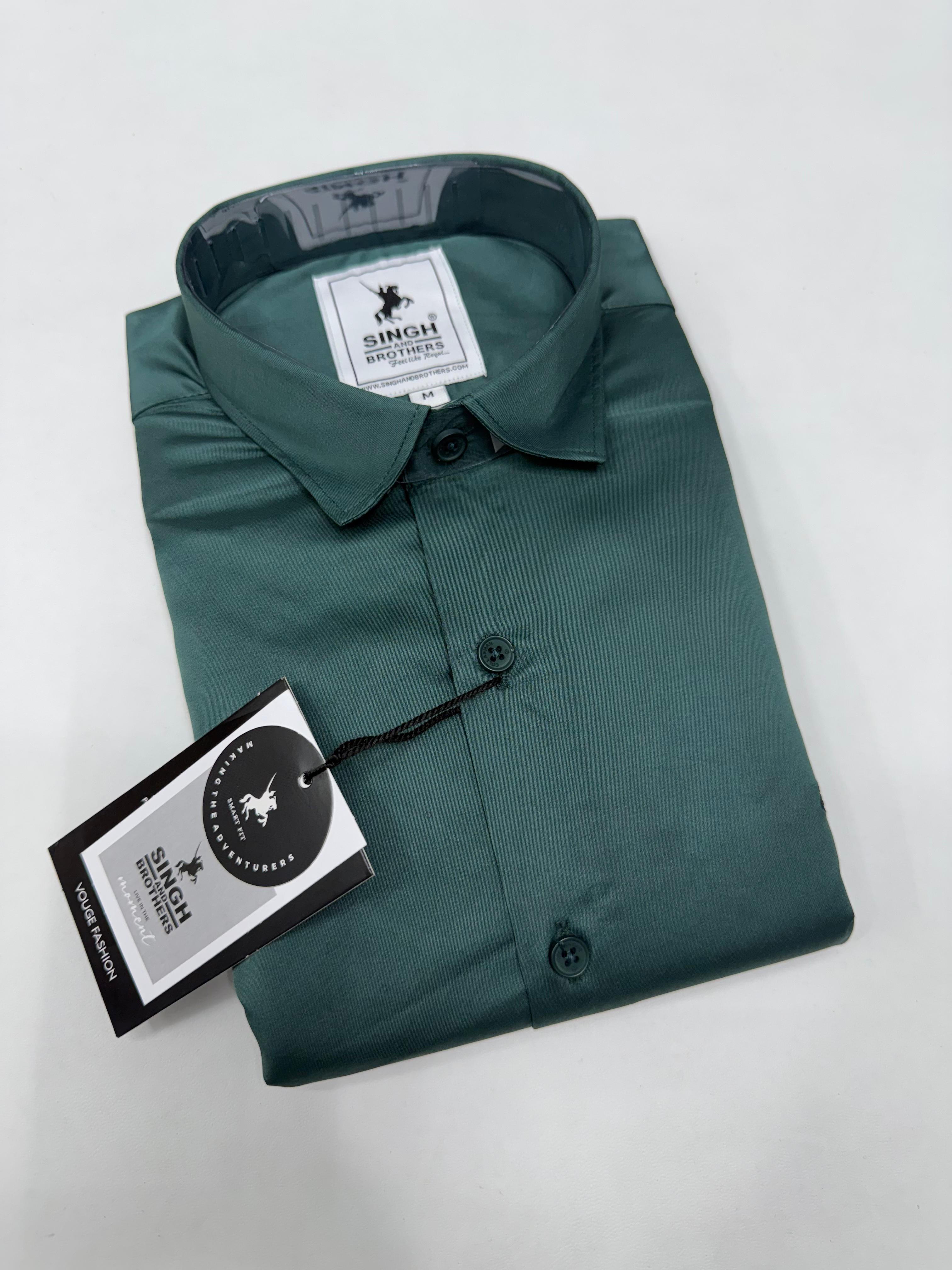 Partywear Shirt - Teal Green