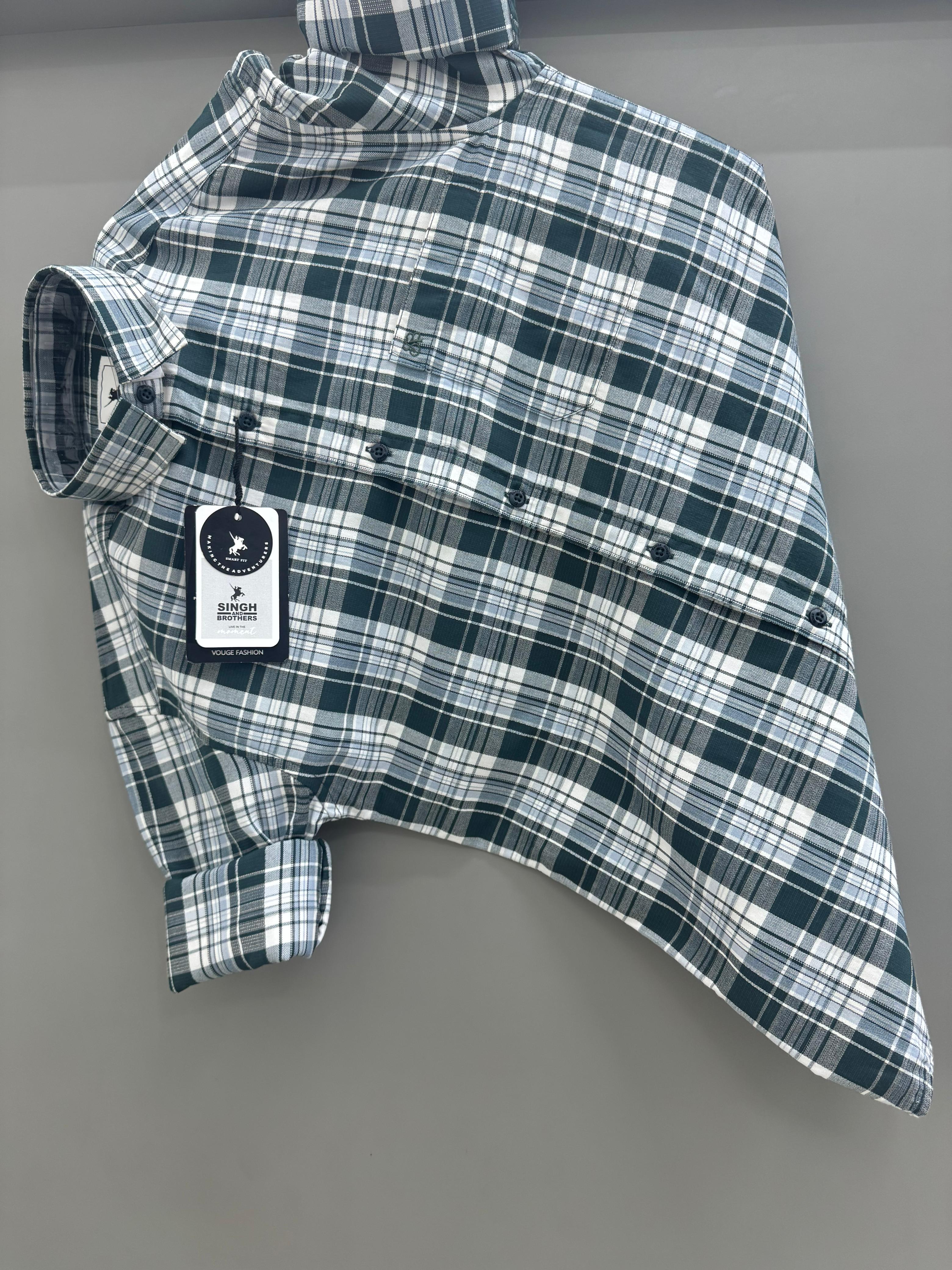 Urban Teal Plaid checks