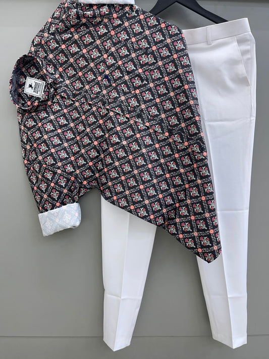 Printed Shirt with Trouser Pant (Combo)