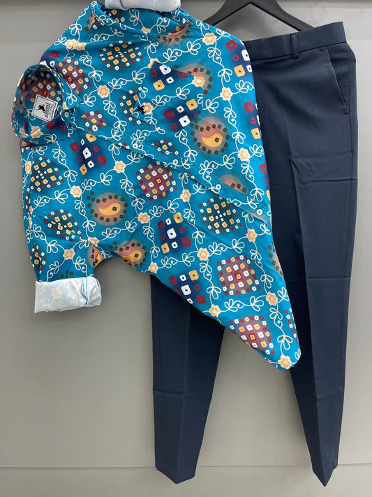 Printed Shirt with Trouser Pant (Combo)